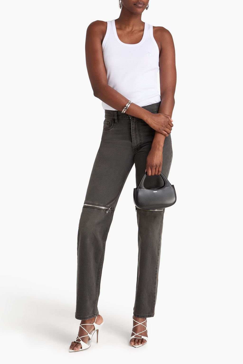 COPERNI Embroidered cotton-jersey tank