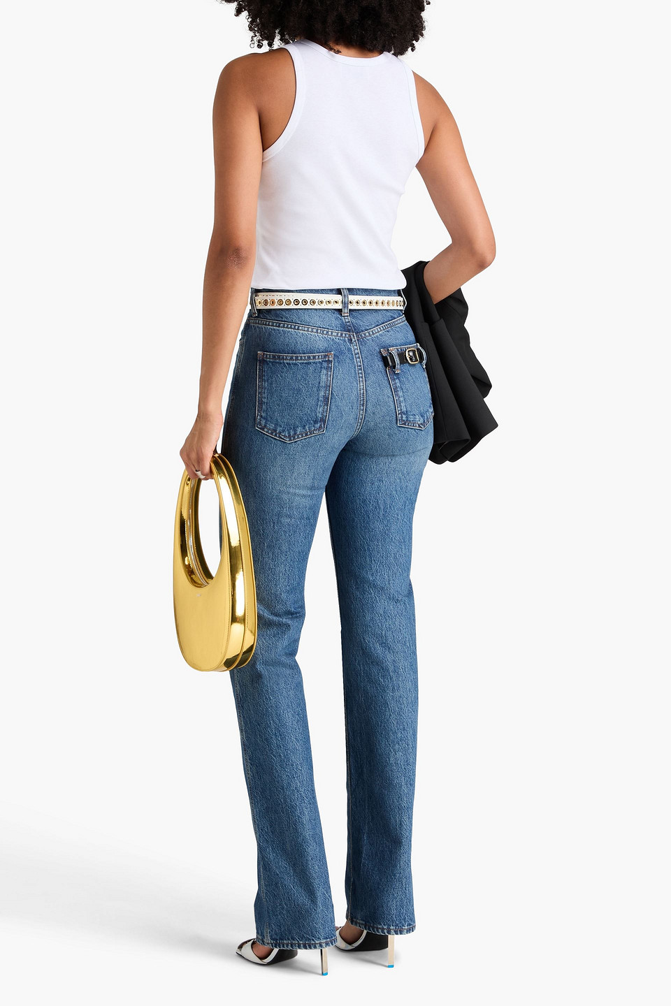  Coperni - High-rise Straight-leg Jeans - Blue - Xs 