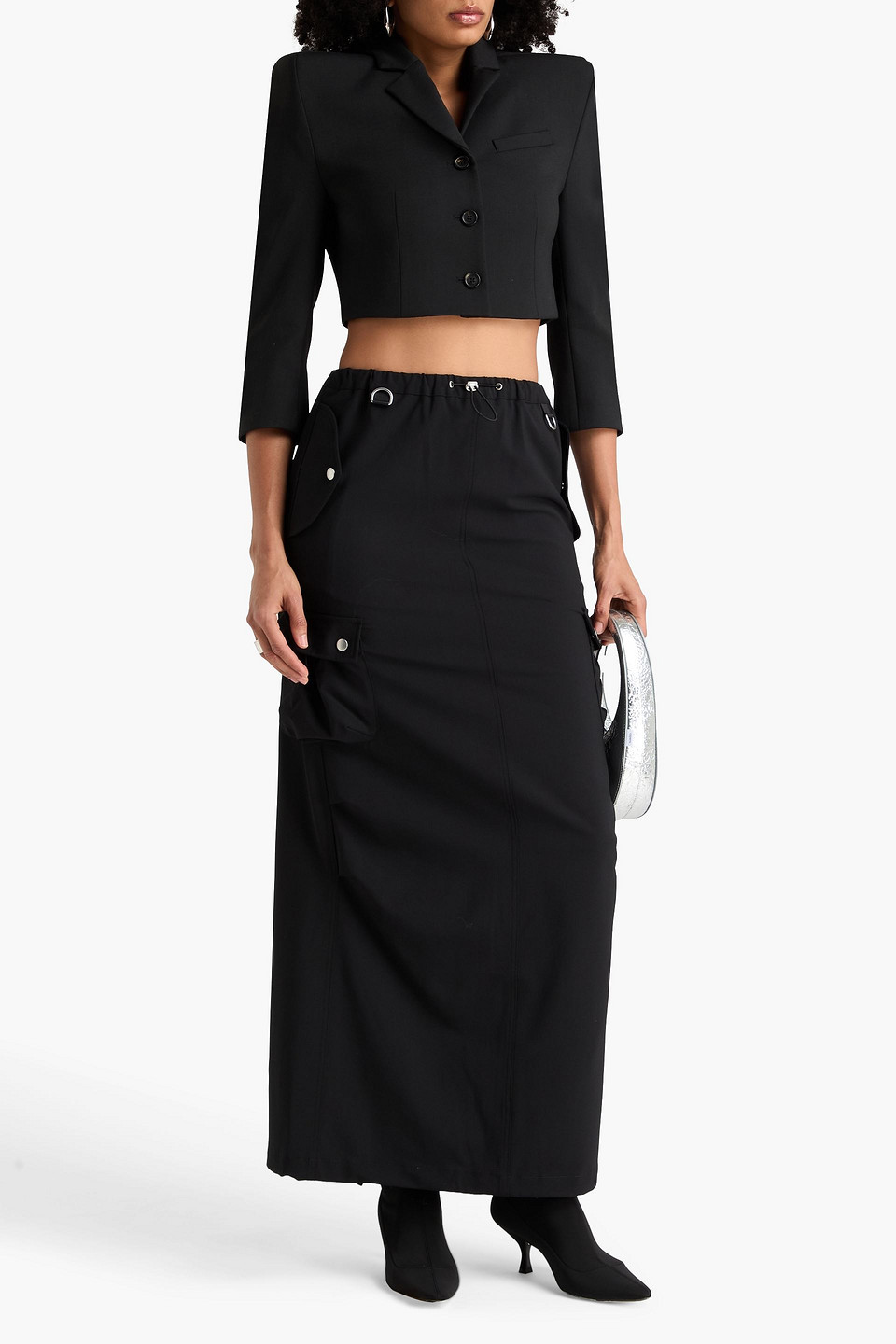  Coperni - Cropped Blazer Aus Twill - Schwarz - Fr 34 