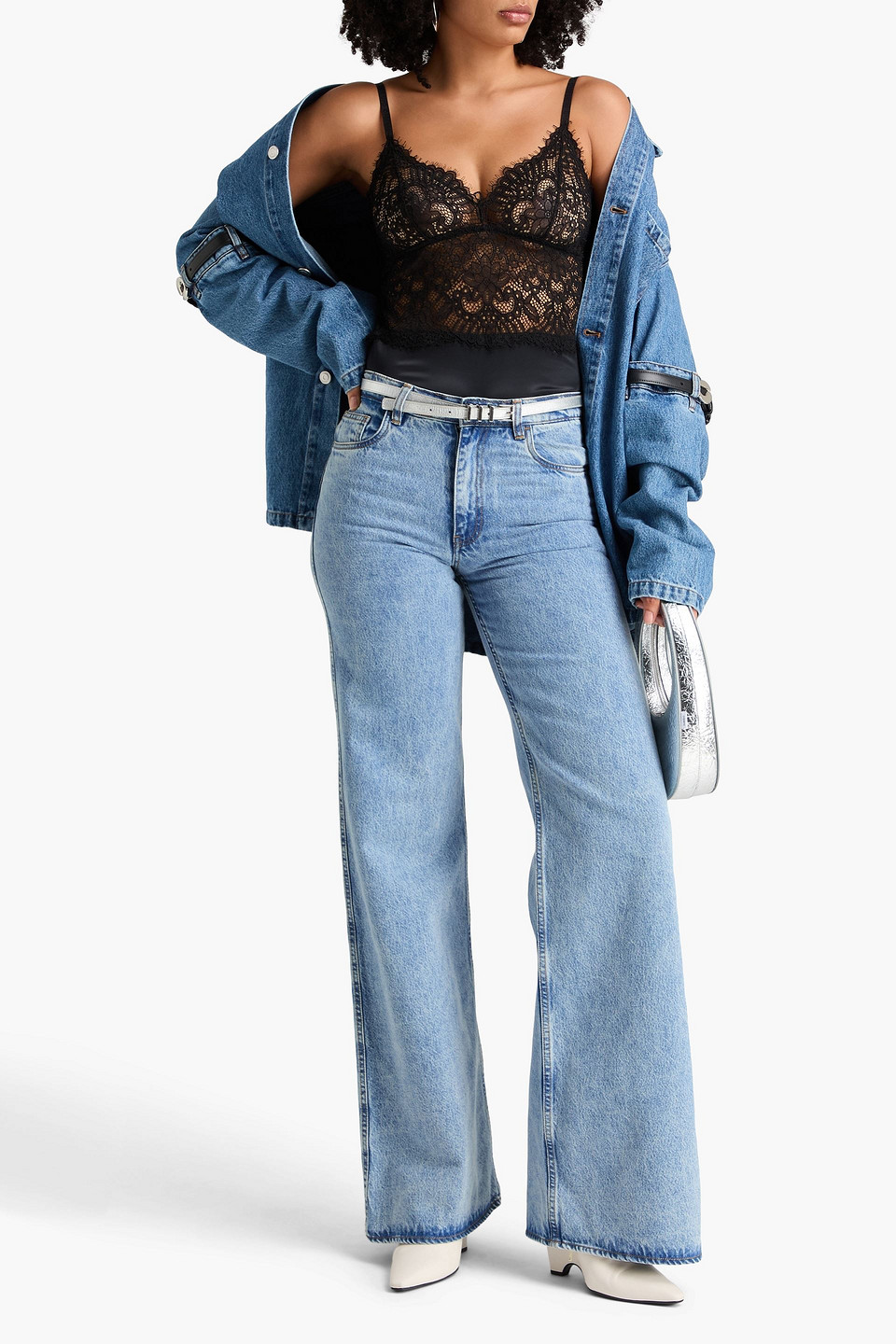  Coperni - High-rise Wide-leg Jeans - Blue - Xs 