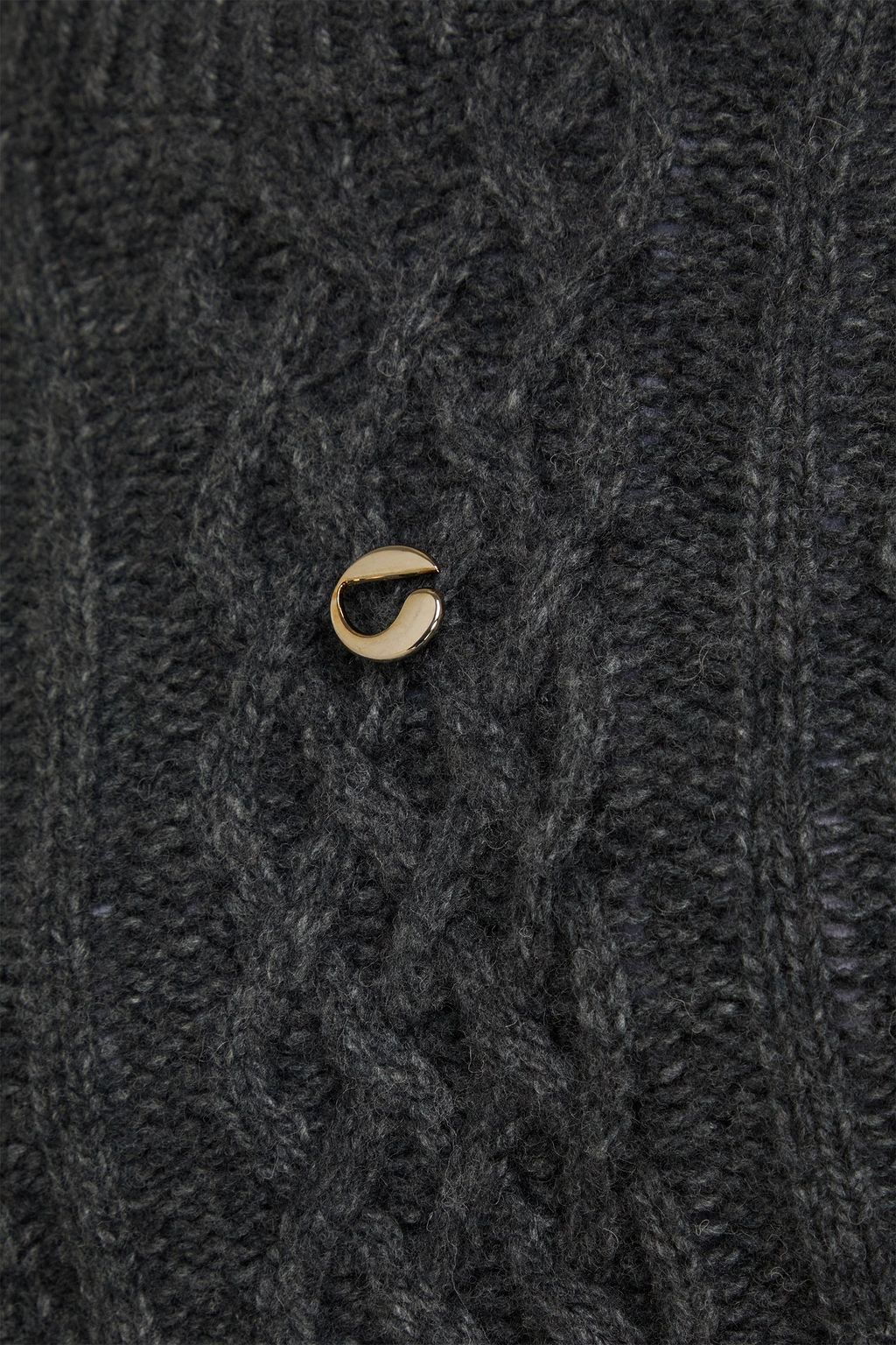 COPERNI Embellished cable-knit wool-blend sweater