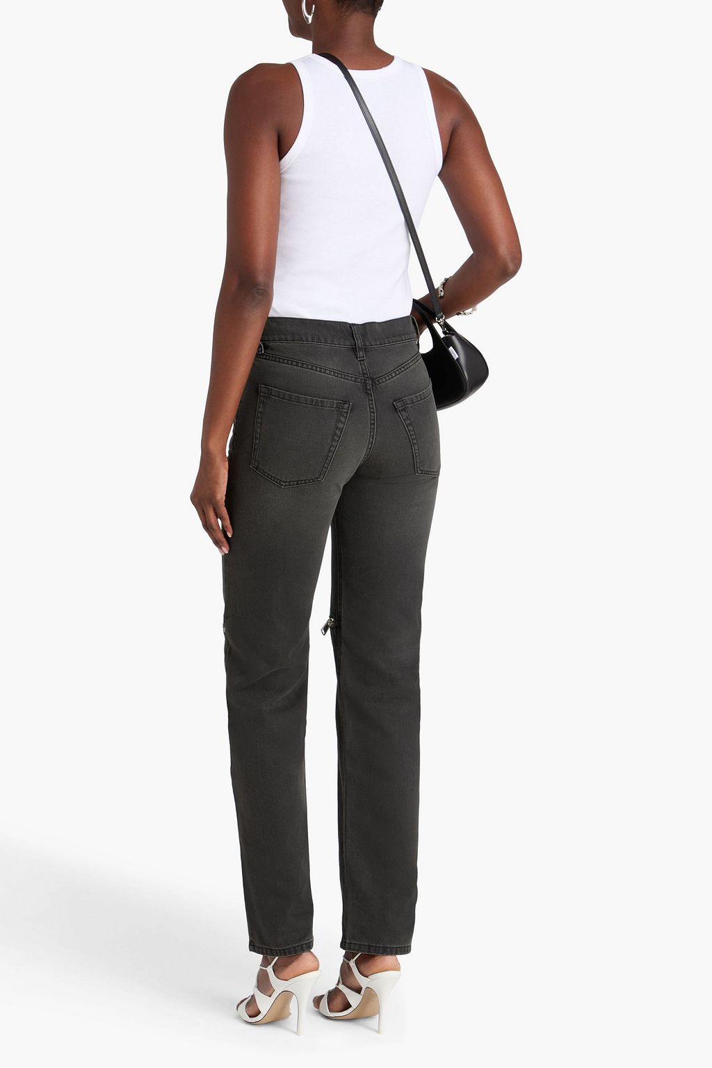 COPERNI Zip-detailed high-rise slim-leg jeans