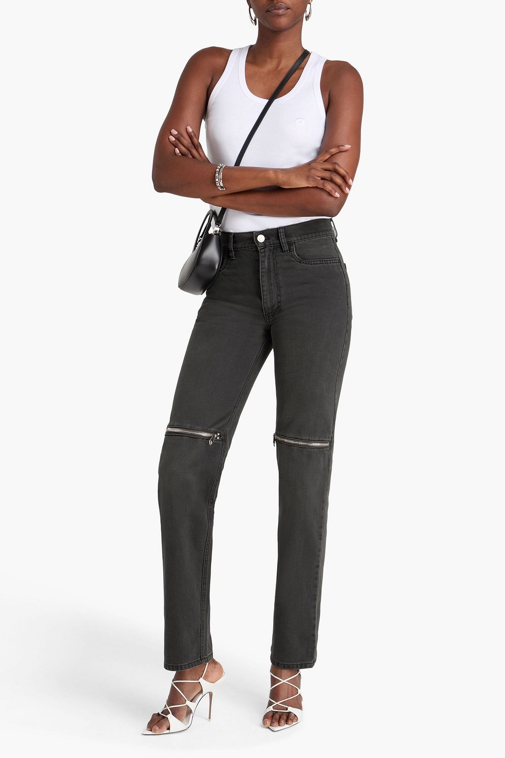 COPERNI Zip-detailed high-rise slim-leg jeans