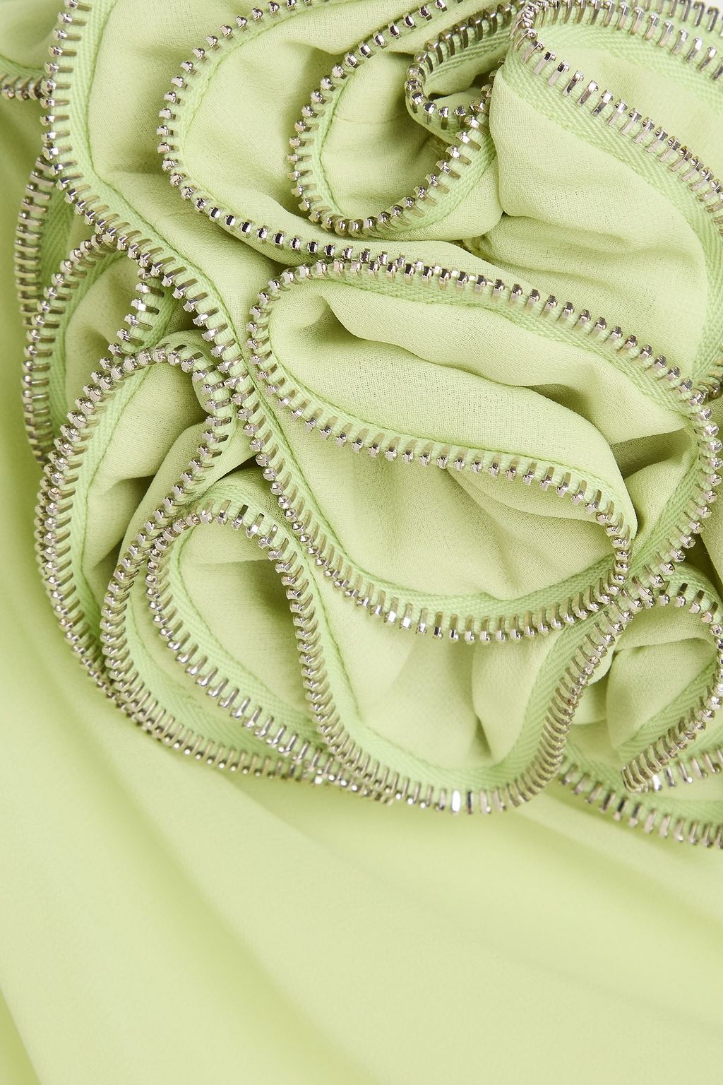 COPERNI Embellished ruffled chiffon dress