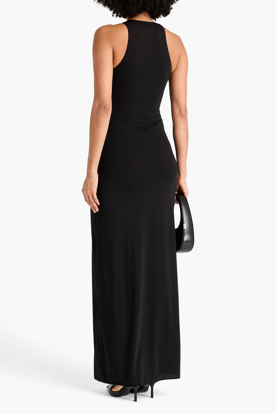  Coperni - Maxikleid Aus Jersey Aus Einer Baumwoll-modalmischung Mit Cut-outs Und Verzierung - Schwarz - Xs 