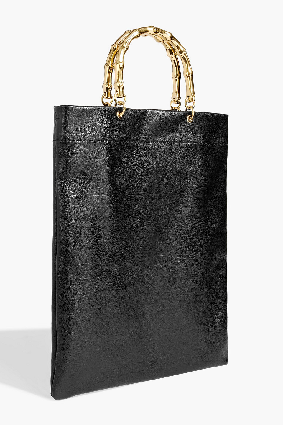 Jil Sander Leather Tote In Black