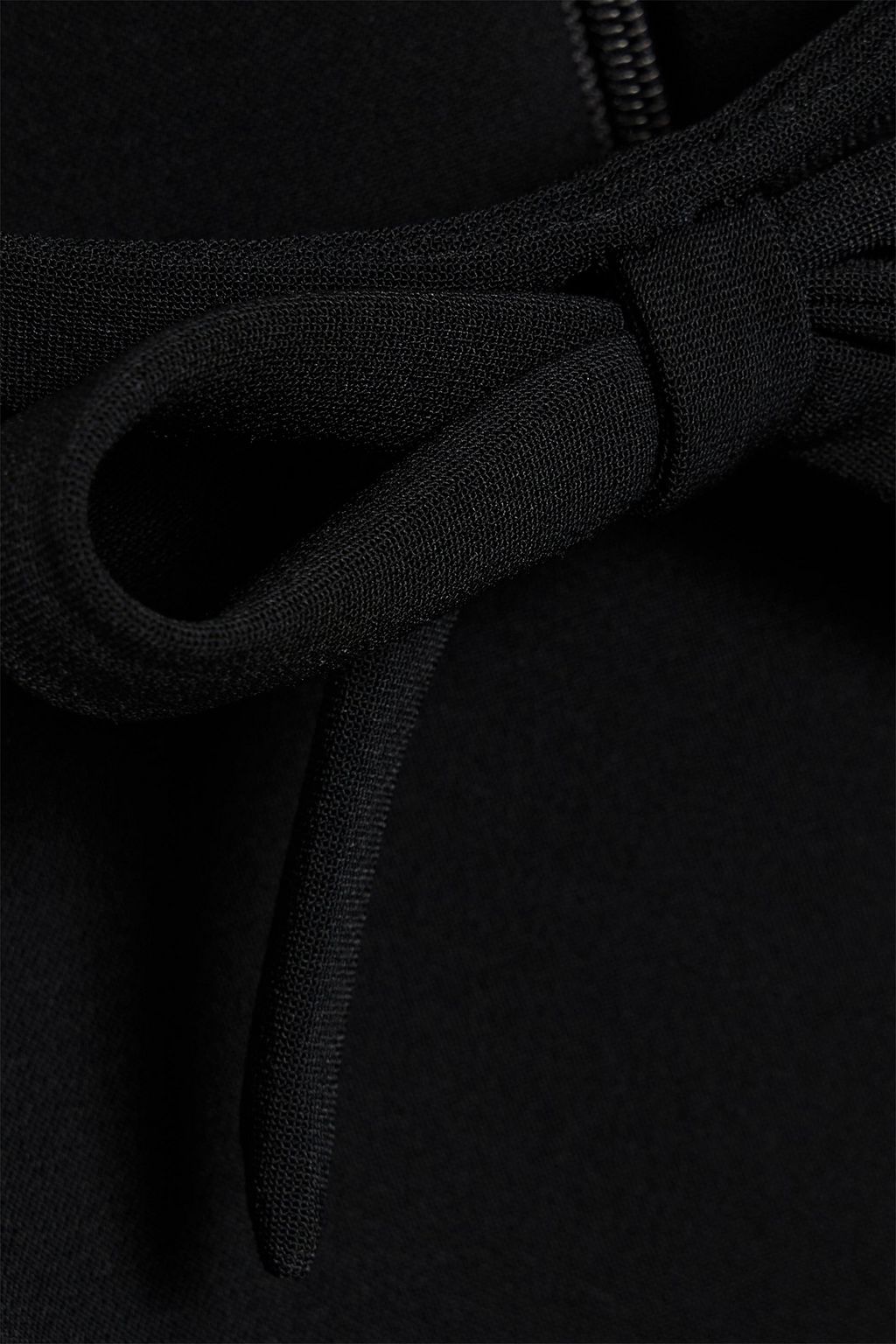 CAROLINA HERRERA Bow-detailed crepe midi dress