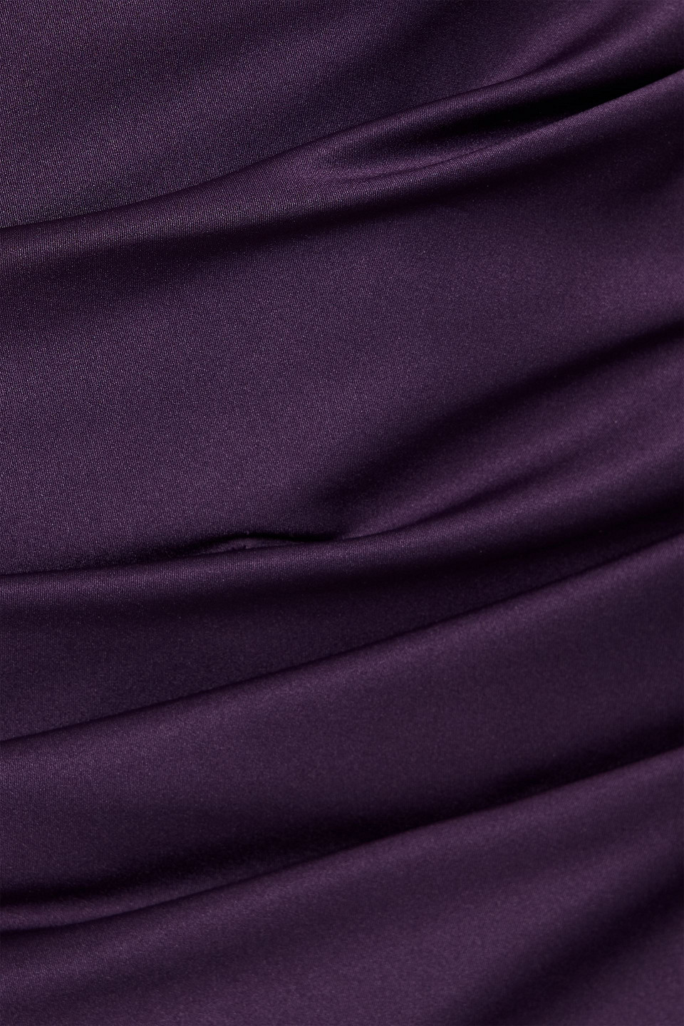 Carolina Herrera Strapless Ruffled Duchesse-satin Gown In Purple