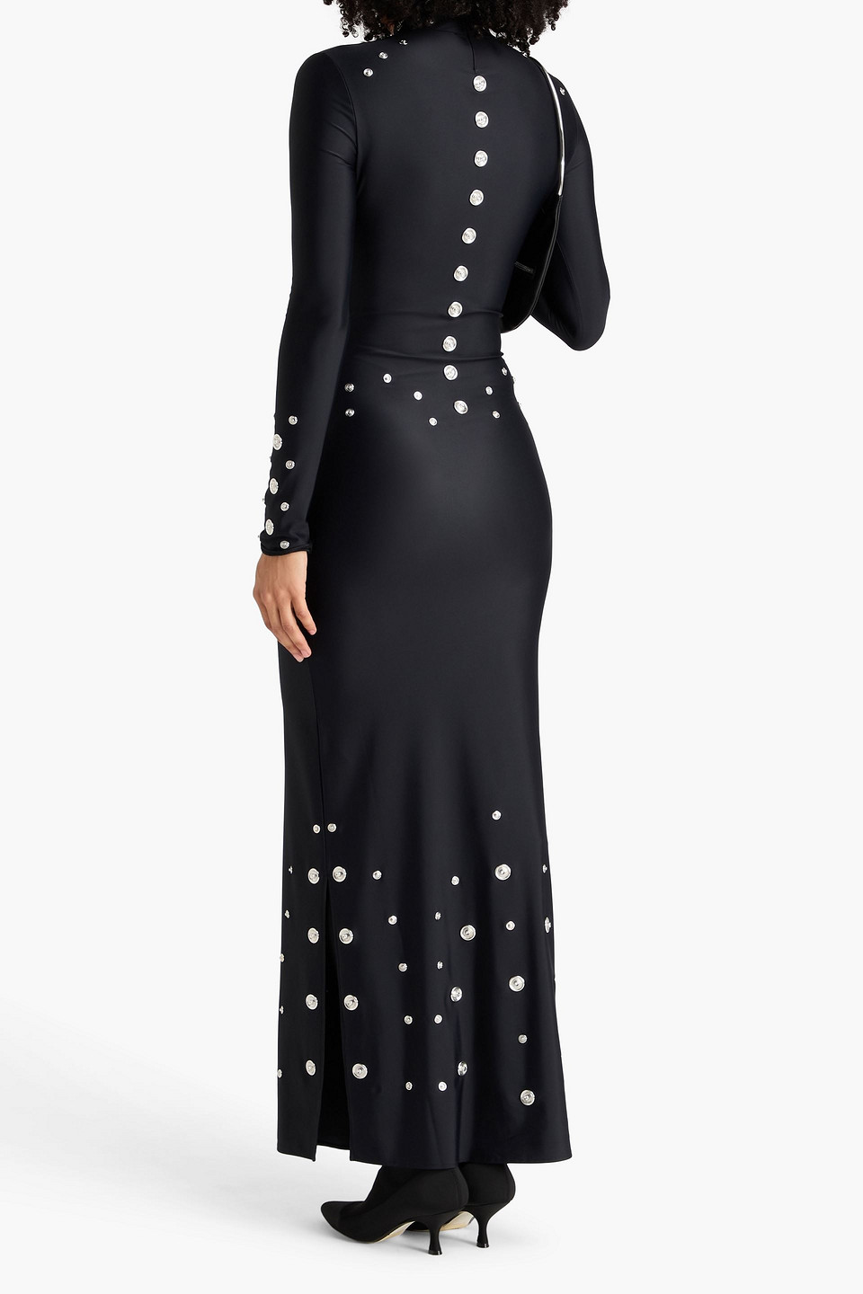 Coperni - Verziertes Maxikleid Aus Stretch-jersey - Schwarz - S 