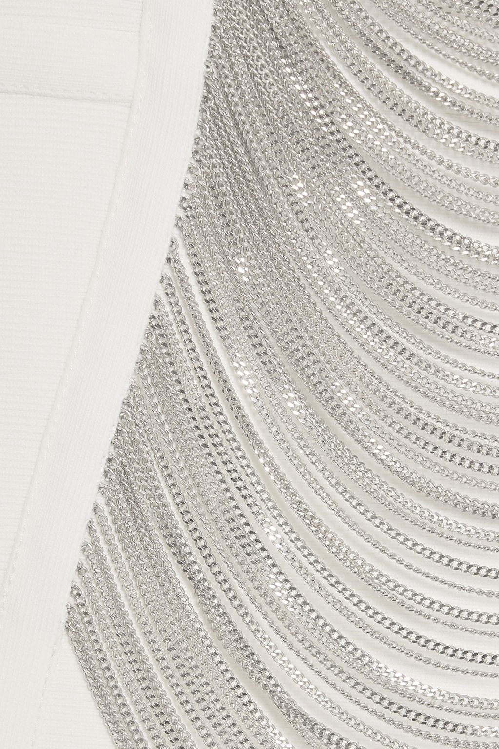 HERVÉ LÉGER Franchesca chain-embellished bandage midi dress