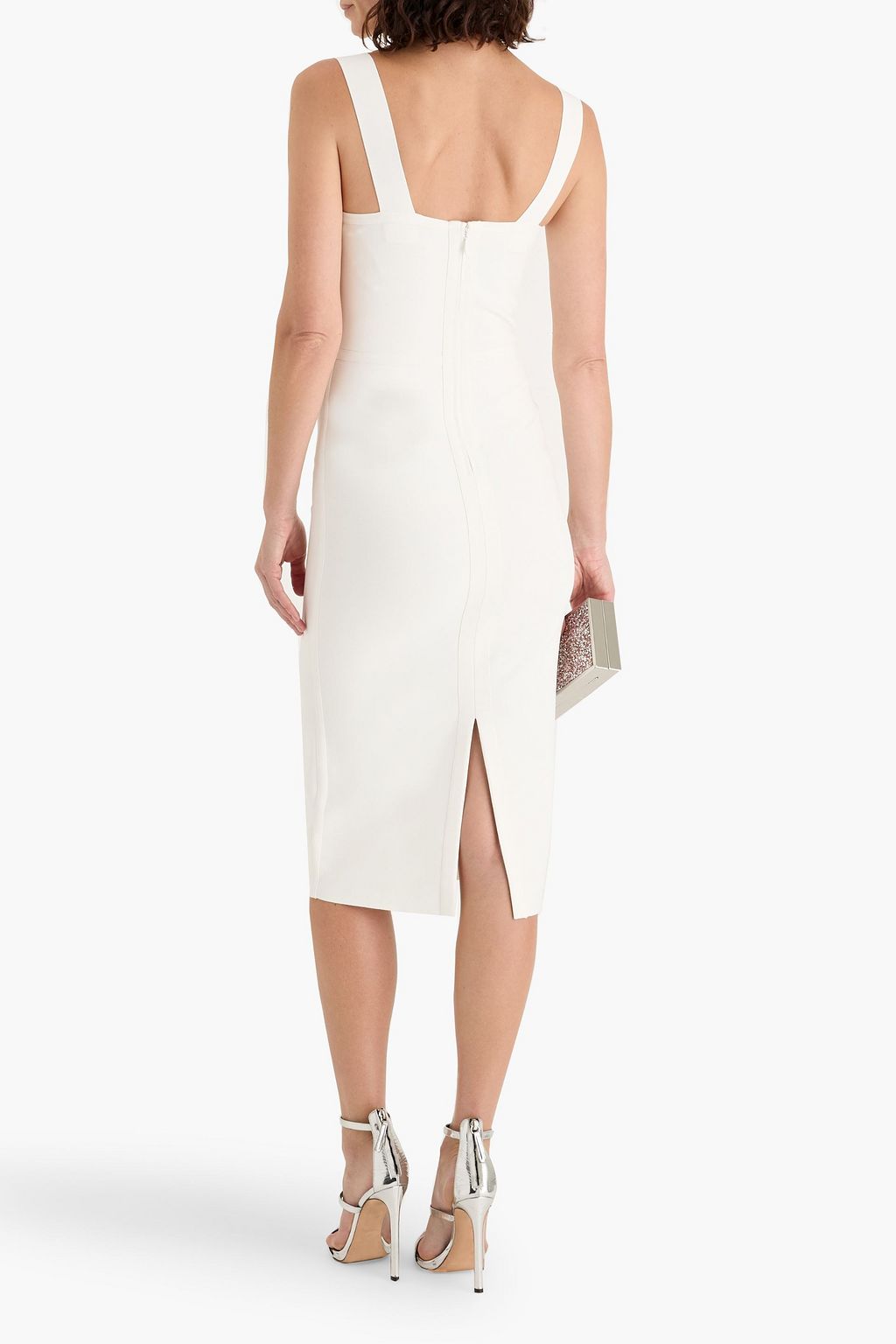 HERVÉ LÉGER Franchesca chain-embellished bandage midi dress