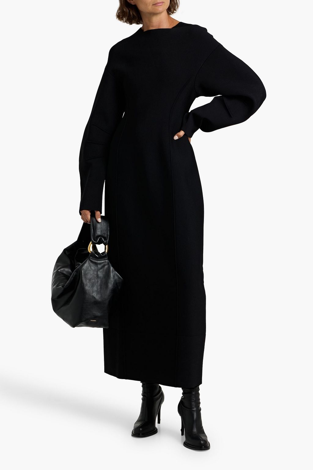 JIL SANDER Stretch-knit maxi dress