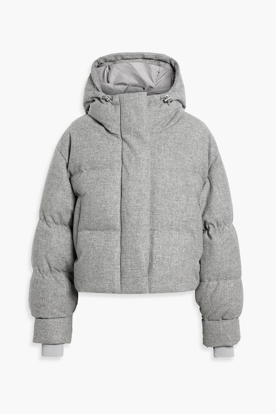 Cordova Aomori Quilted Wool-blend Down Ski Jacket In Gray