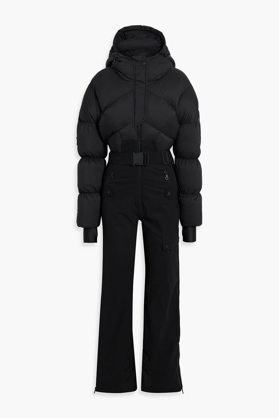 Cordova Sommet Quilted Down Ski Suit In Black