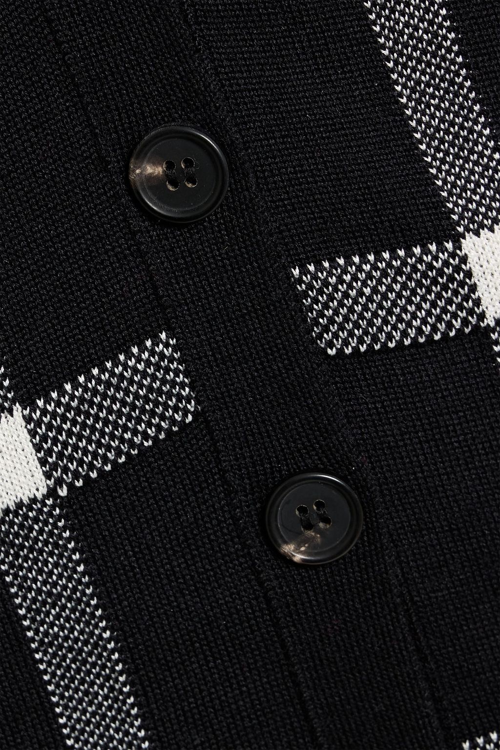 CAROLINA HERRERA Checked wool-blend cardigan