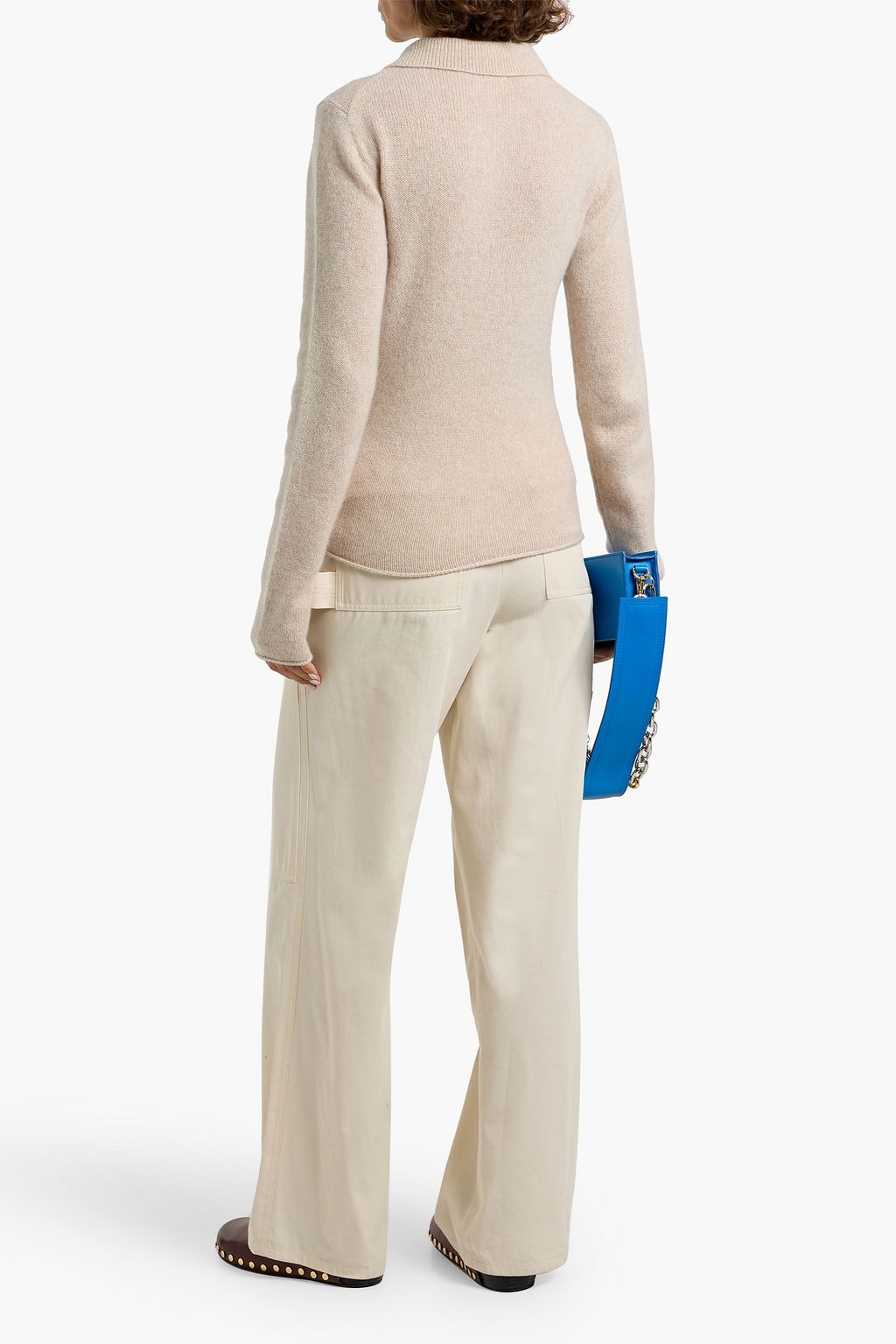 THE ELDER STATESMAN Cashmere polo sweater