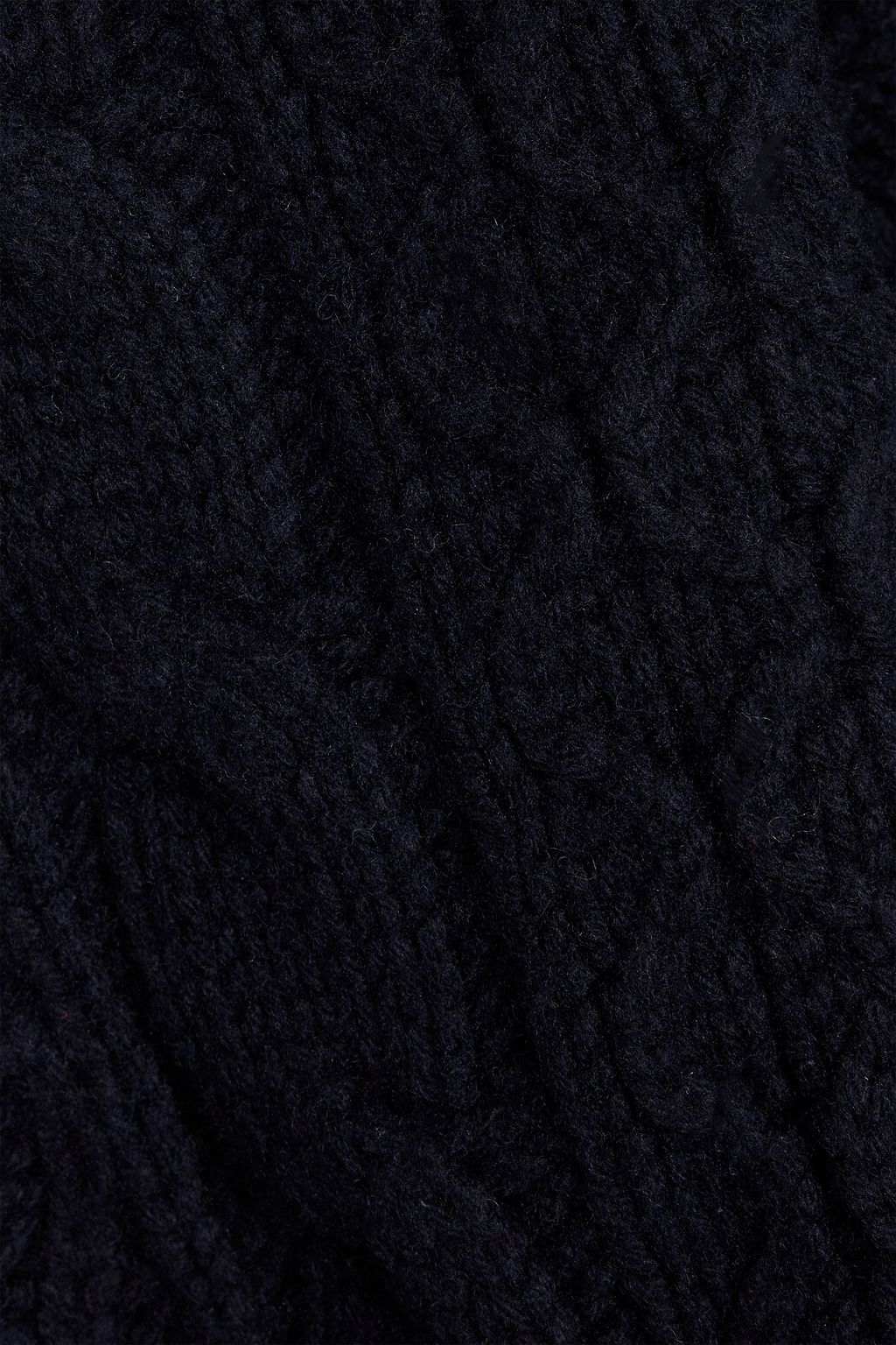 NILI LOTAN Andrina cable-knit wool and cashmere-blend turtleneck sweater