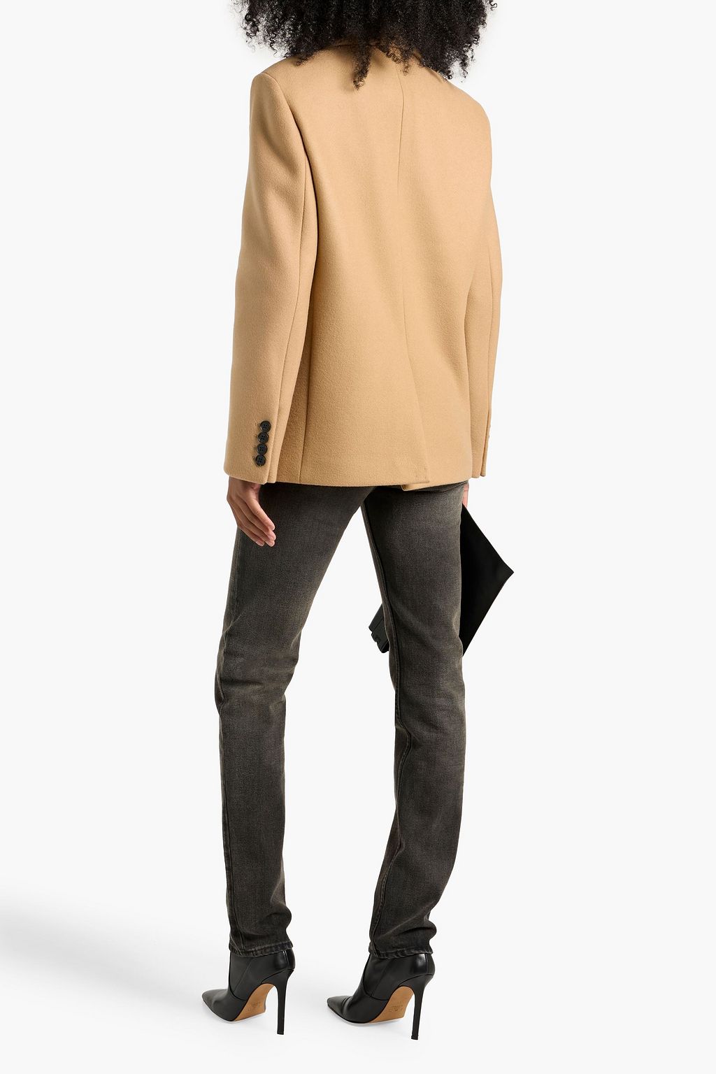 NILI LOTAN Vianney double-breasted wool-felt coat