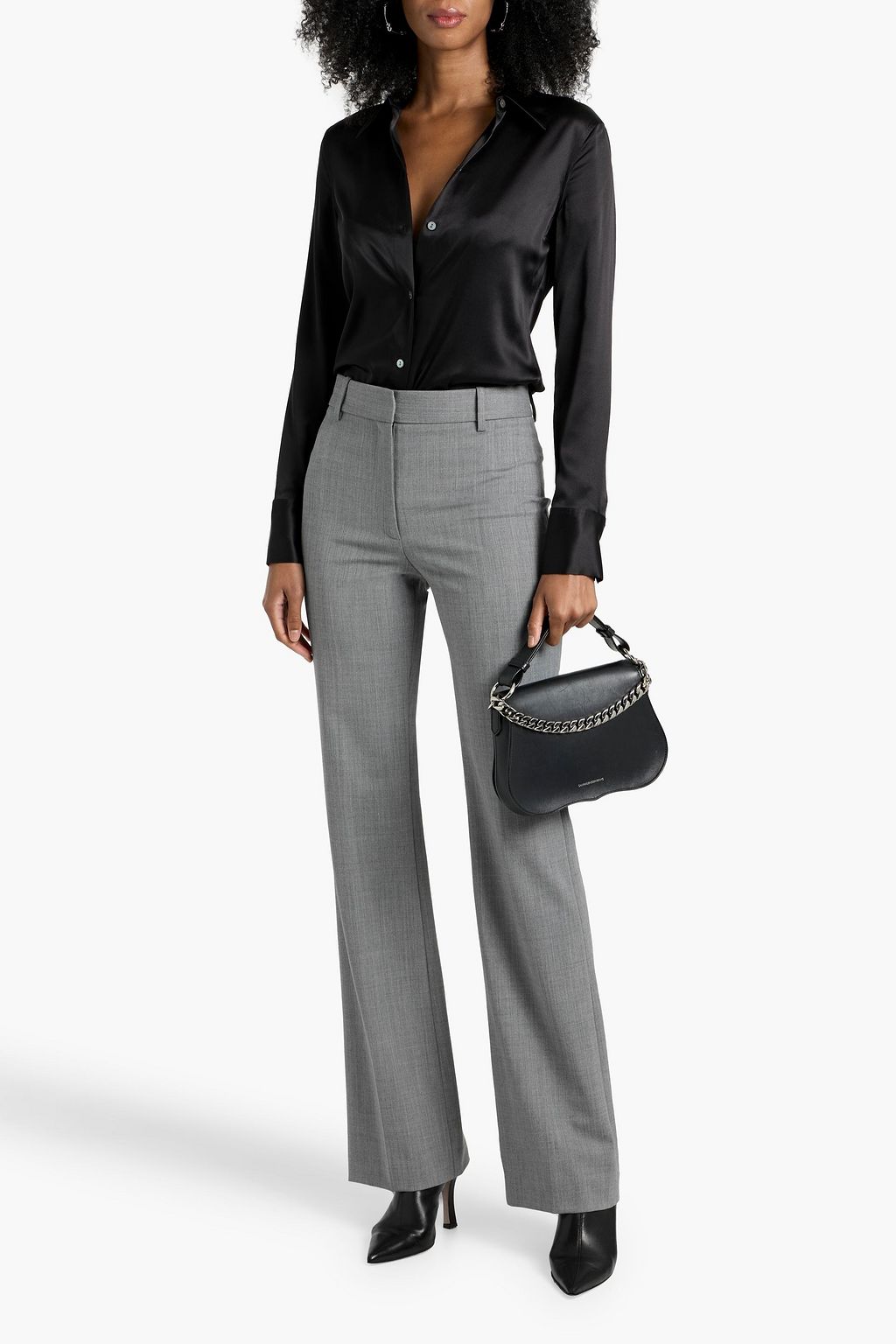 NILI LOTAN Corette twill straight-leg pants