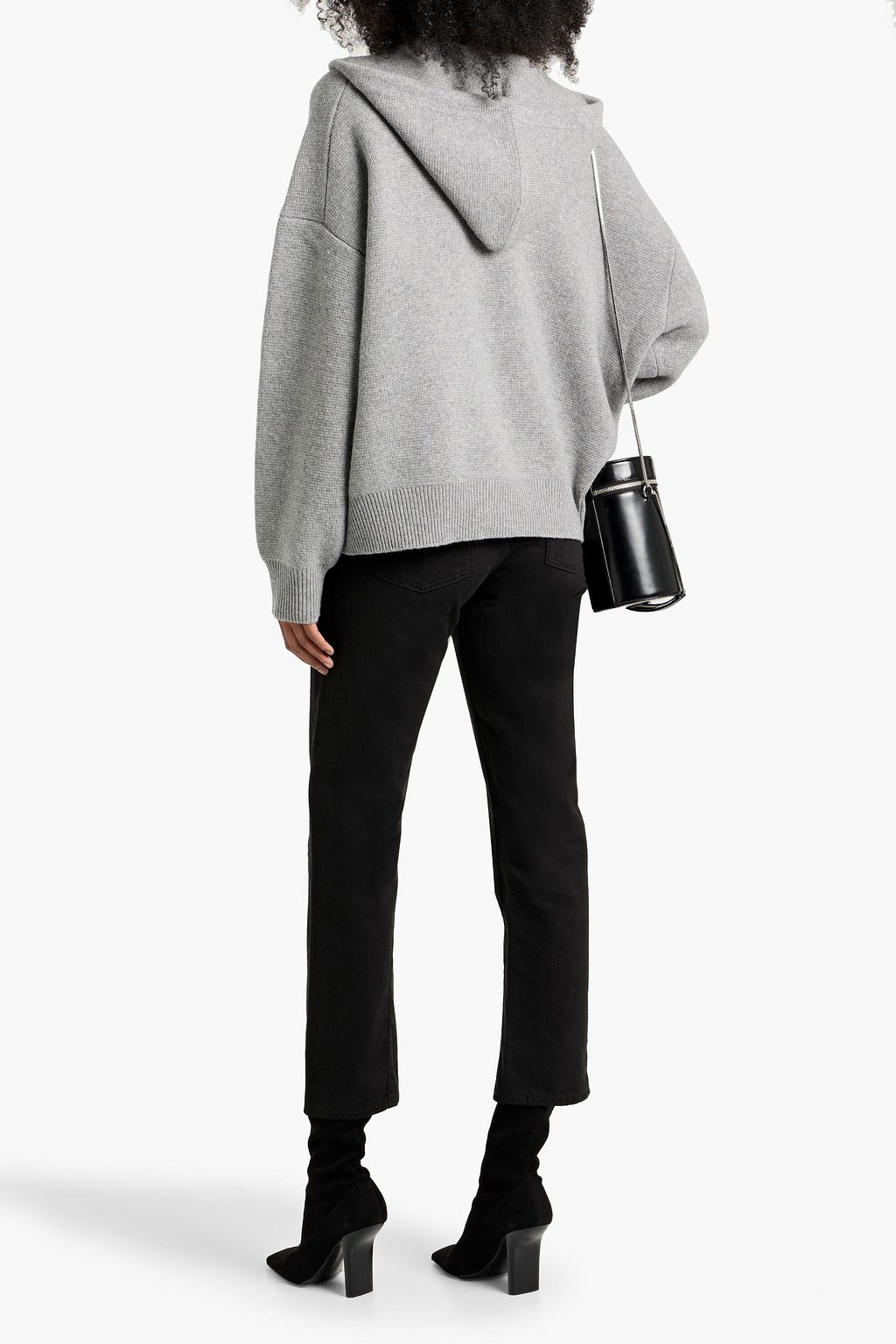 NILI LOTAN Daly wool zip-up hooded sweater