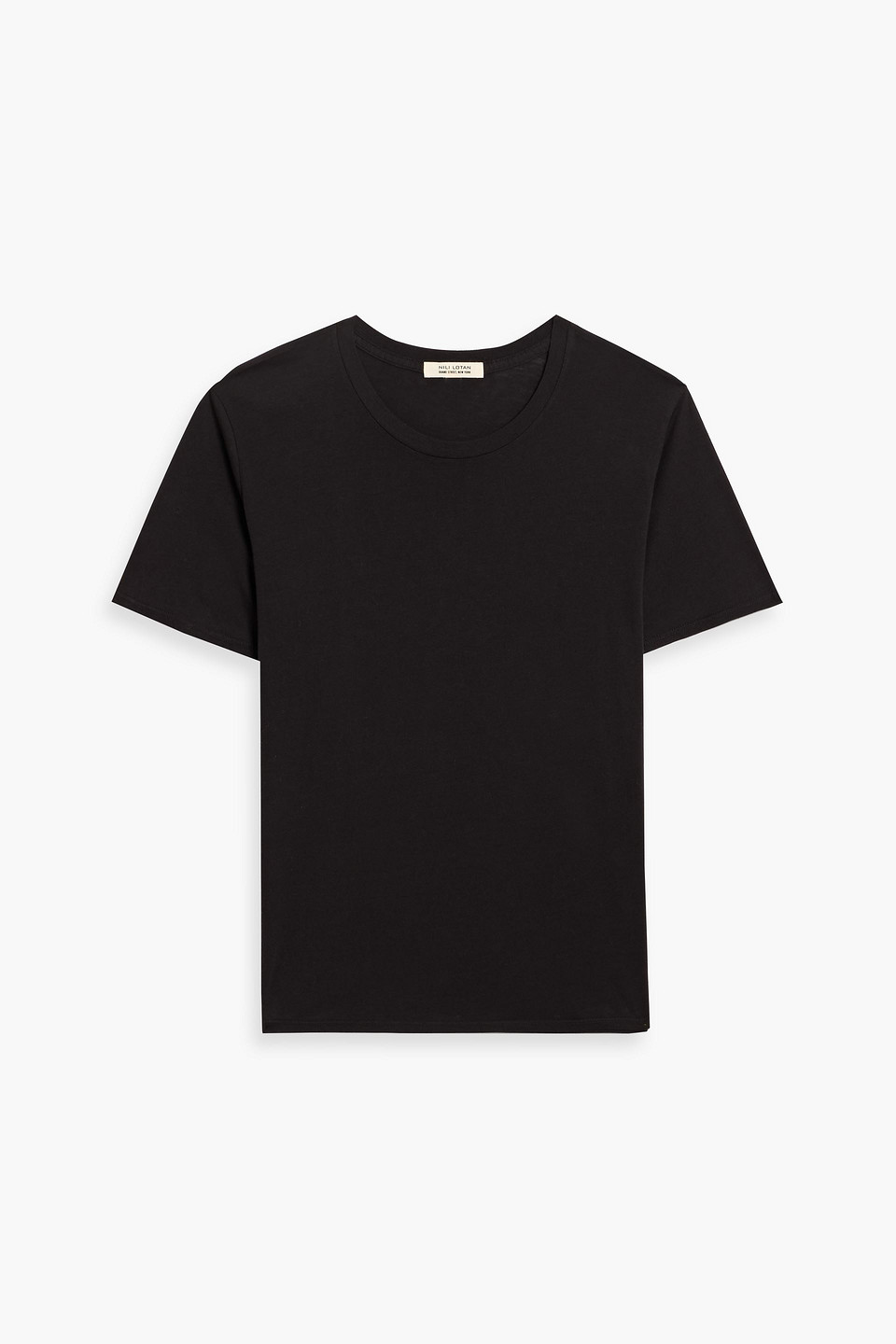 nili lotan - marley supima® cotton-jersey t-shirt - black - xs