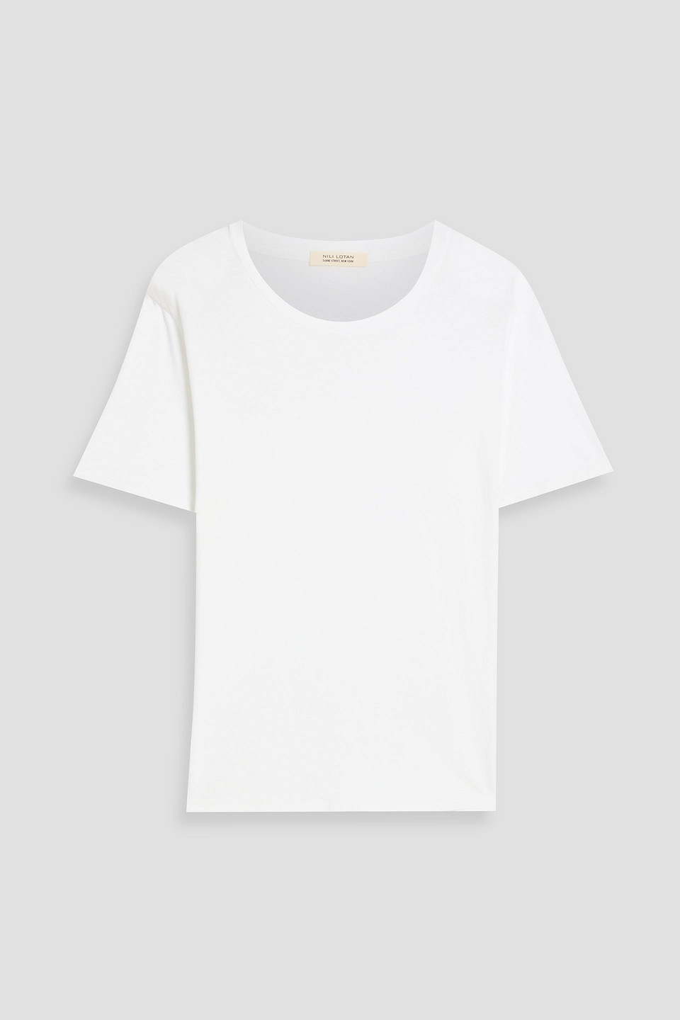 Nili Lotan Mariela Cotton-jersey T-shirt In White