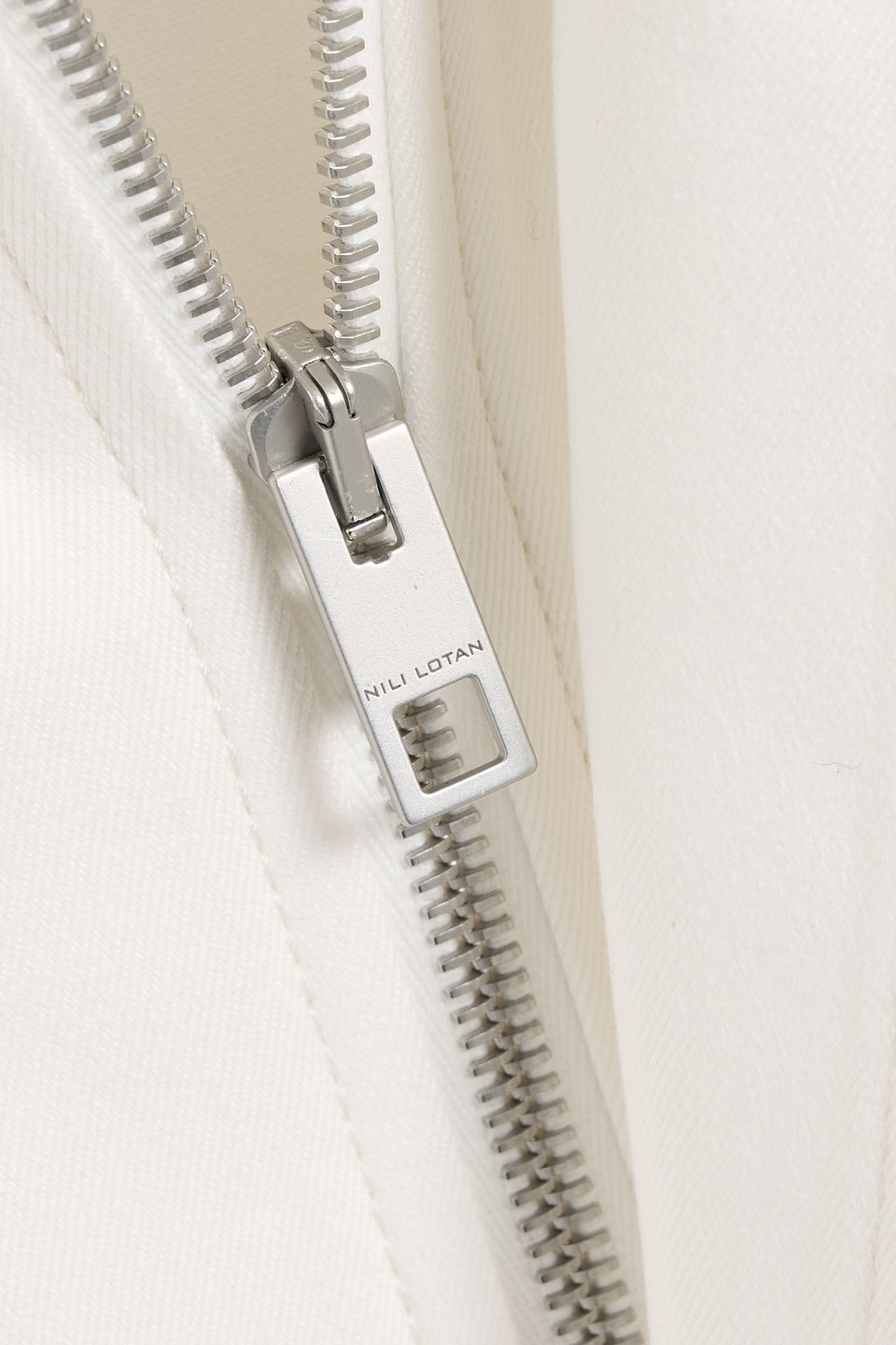 Nili Lotan Lio Cotton-twill Jacket In White