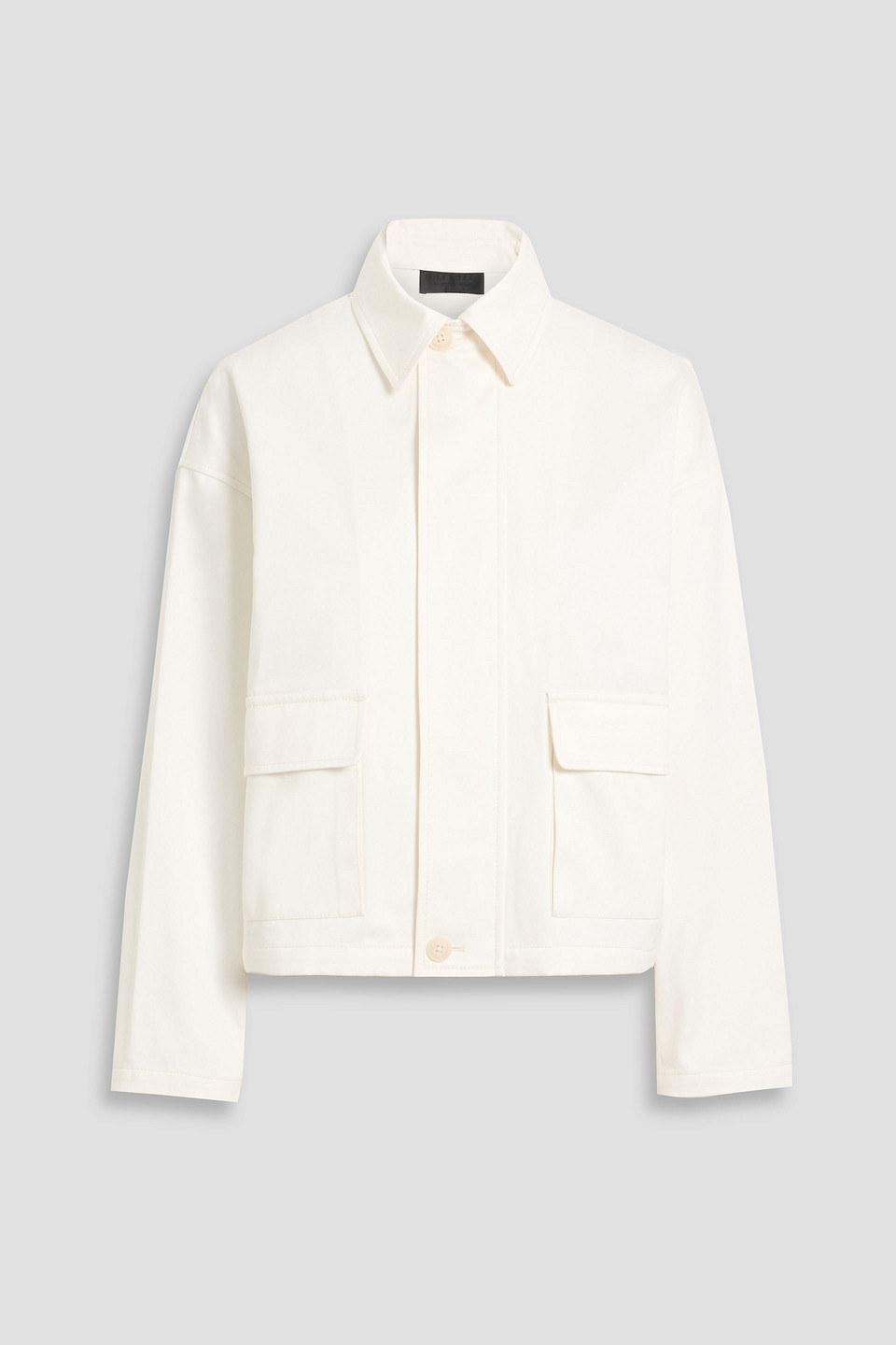 Nili Lotan Lio Cotton-twill Jacket In White