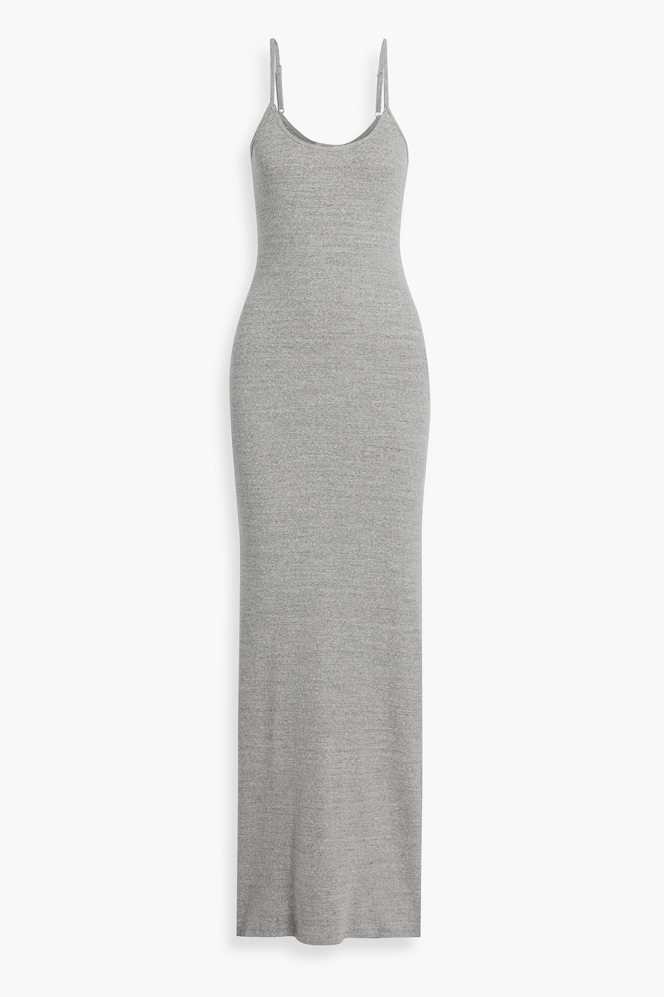 Nili Lotan Judy Cotton-jersey Maxi Dress In Gray