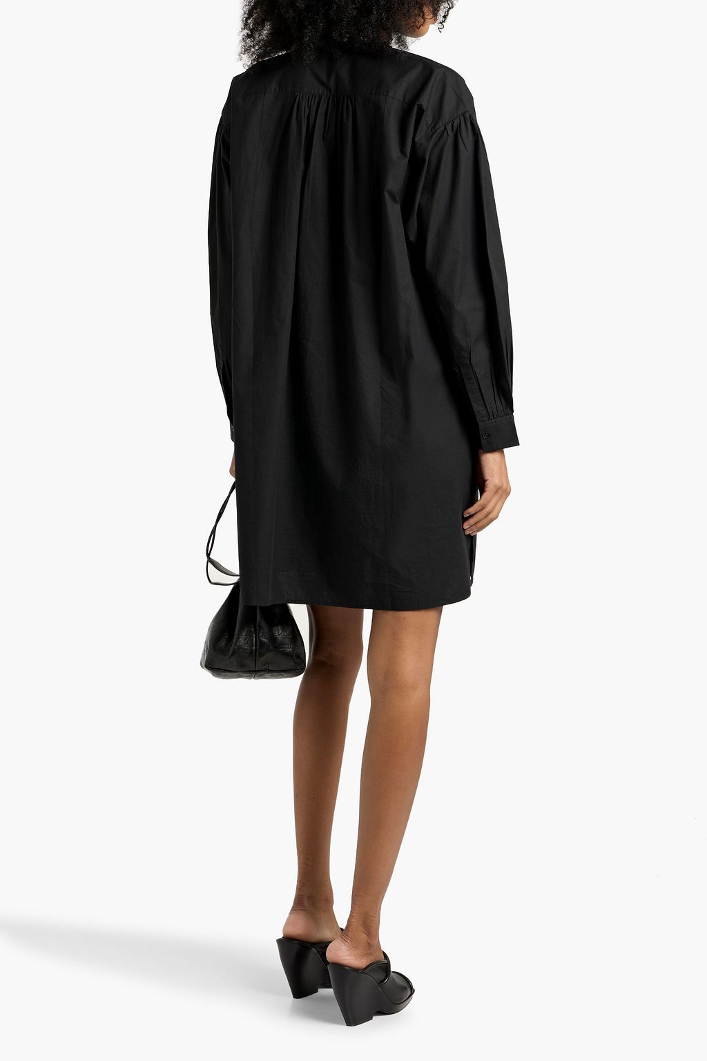 NILI LOTAN Najam cotton-poplin mini dress
