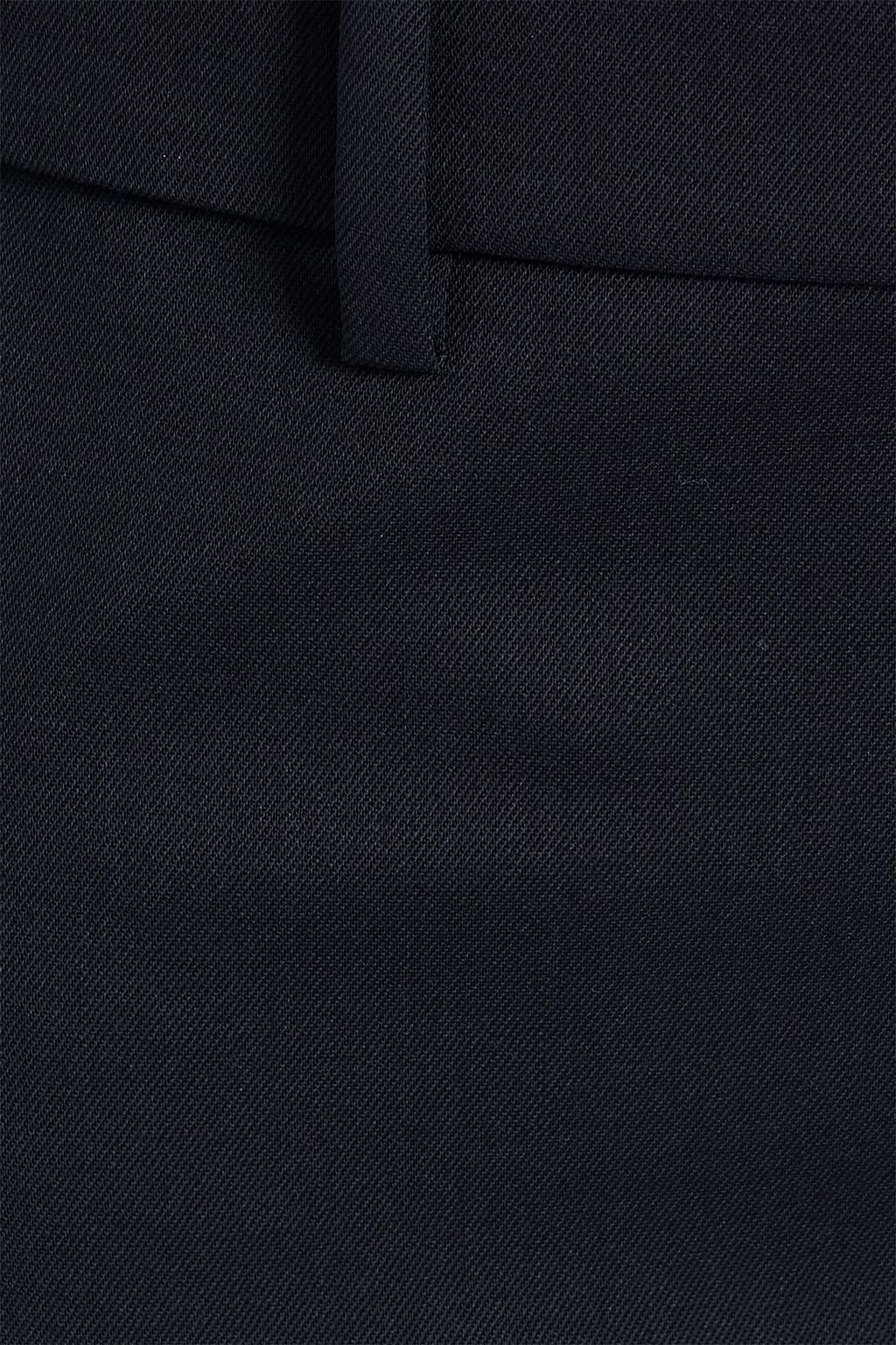 NILI LOTAN Emerald wool-blend twill wide-leg pants