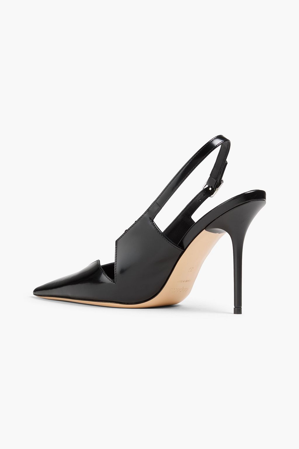 COPERNI Glossed-leather slingback pumps