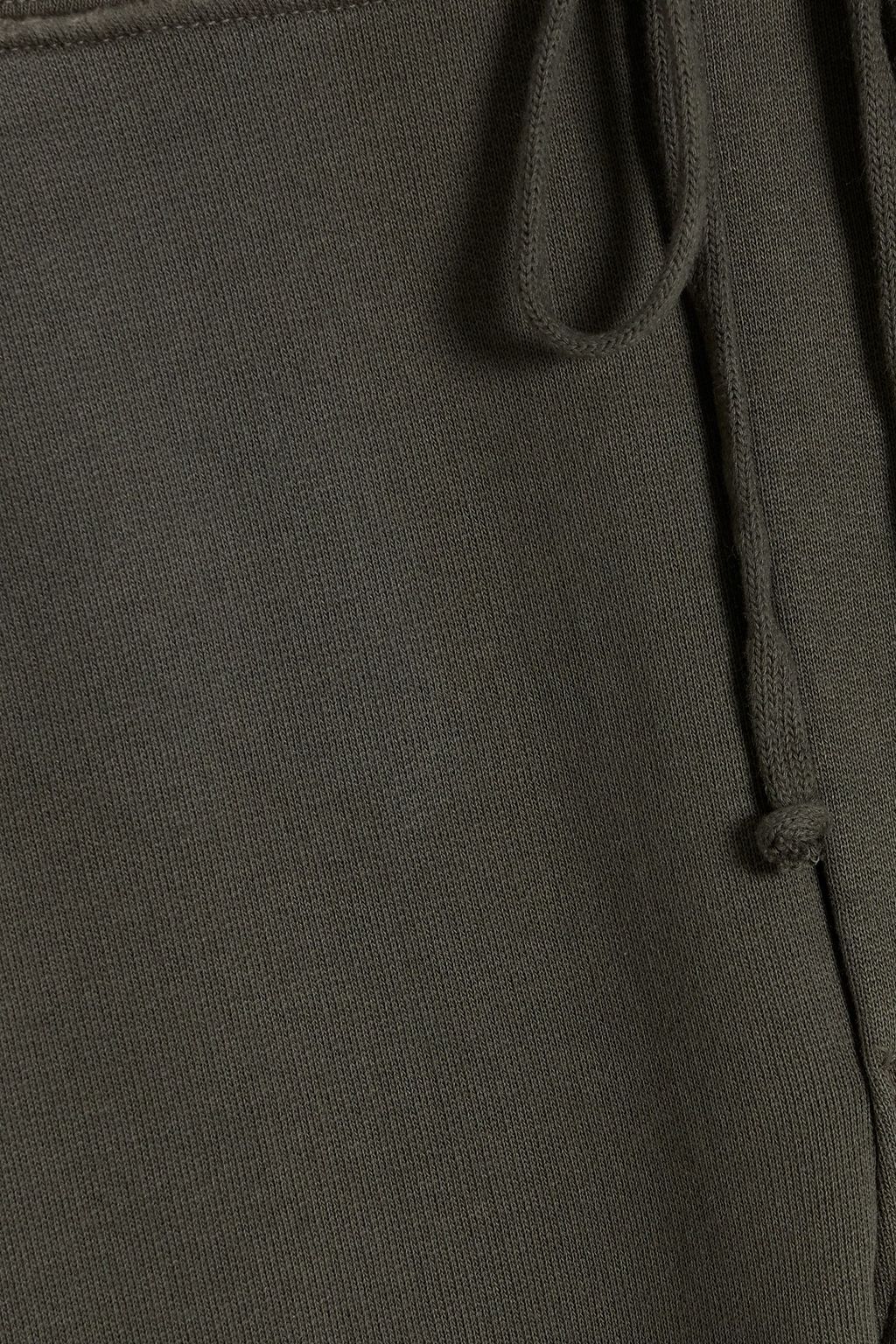 NILI LOTAN Nolan cropped French cotton-terry track pants
