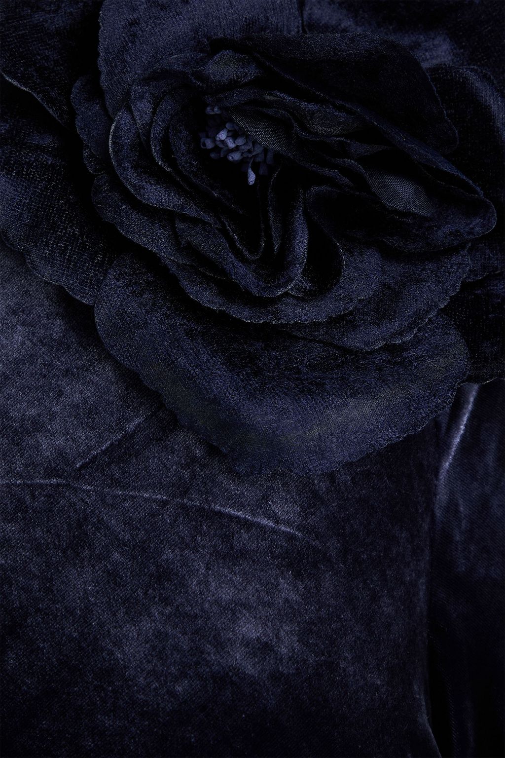 ZIMMERMANN Floral-appliquéd velvet maxi dress