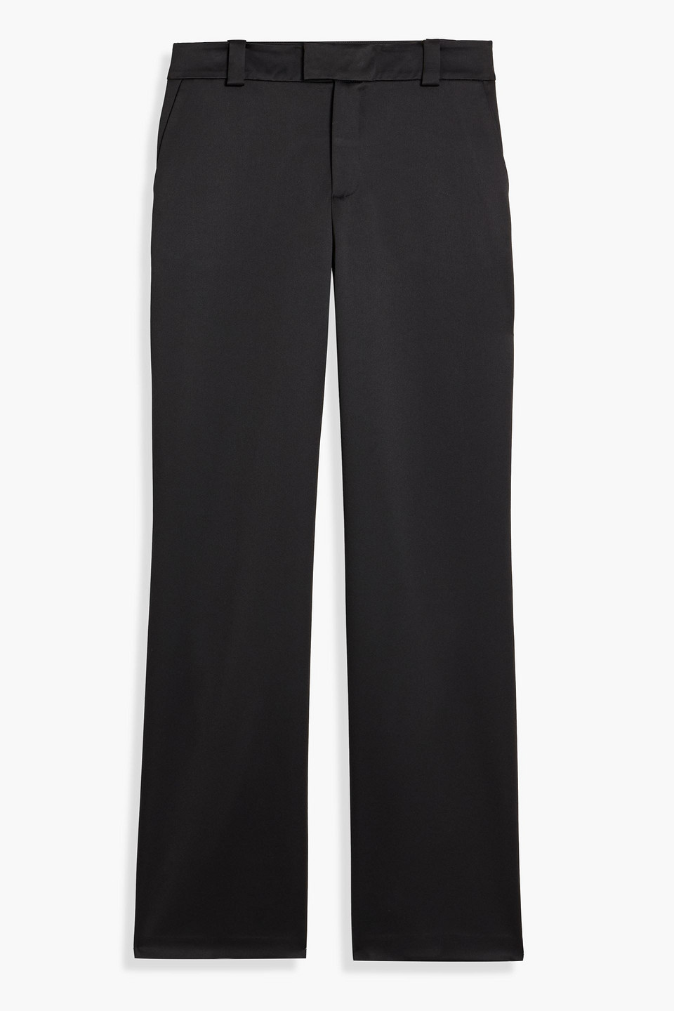 Herve Leger The Margot Satin Flared Pants In Black