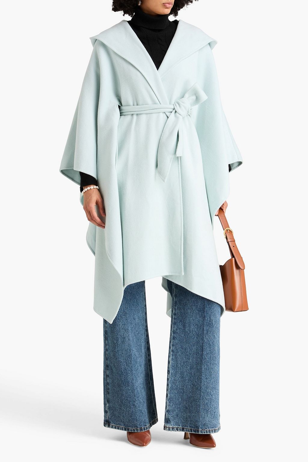 ZIMMERMANN Wool-blend felt hooded cape