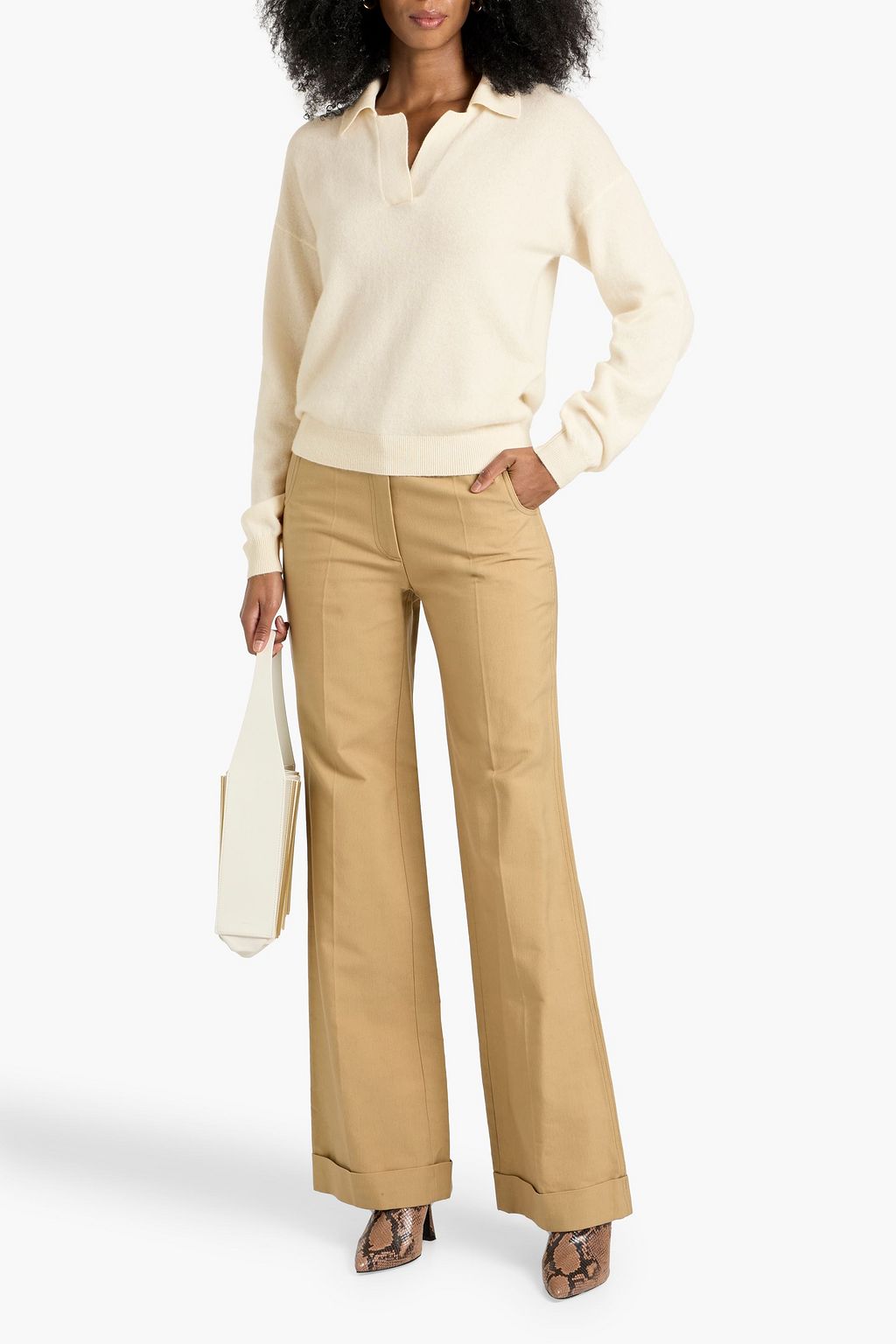 NAADAM Cashmere polo sweater