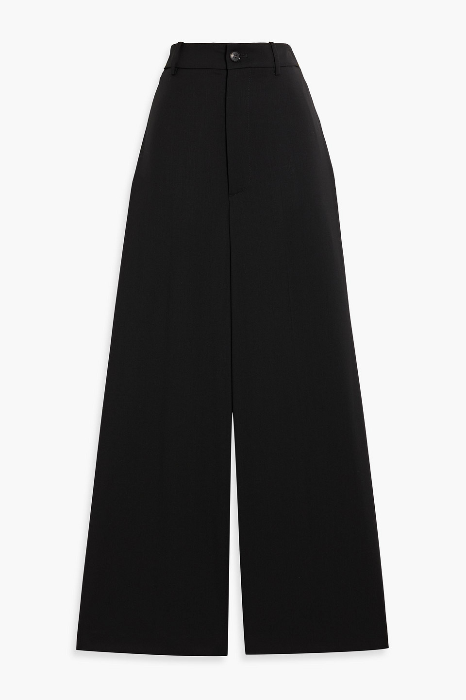 Nili Lotan Emerald Wool-blend Twill Wide-leg Pants In Black