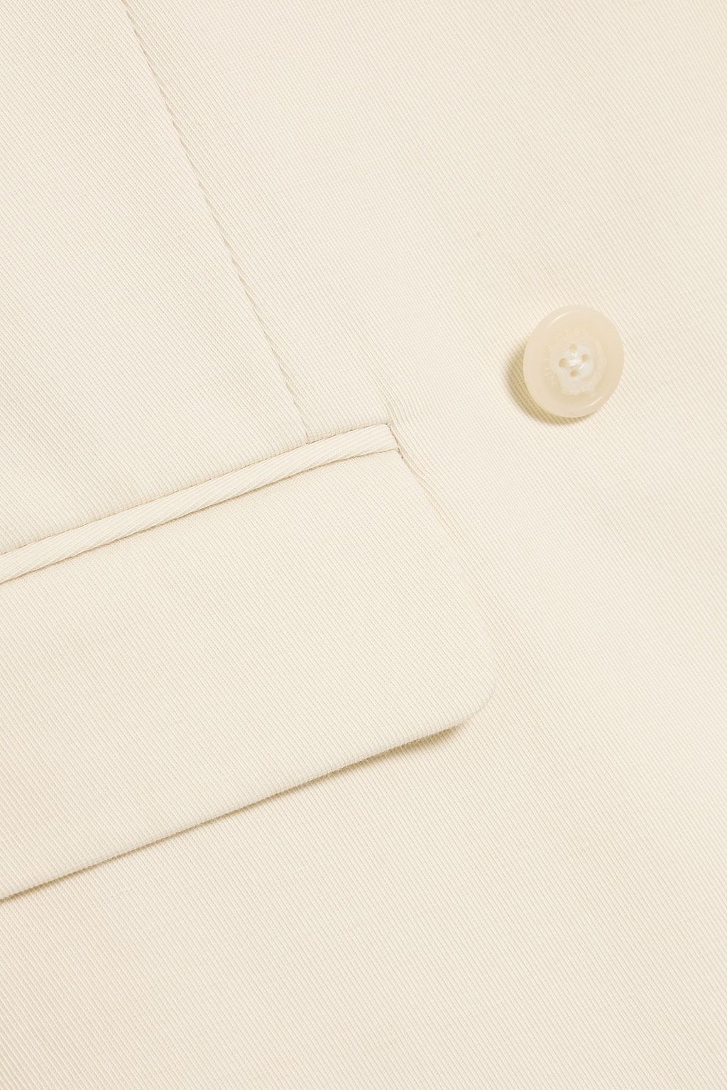 NILI LOTAN Pimpton double-breasted cotton and linen-blend blazer