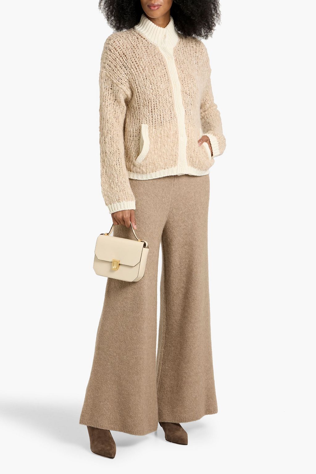 NAADAM Bouclé-knit alpaca-blend cardigan