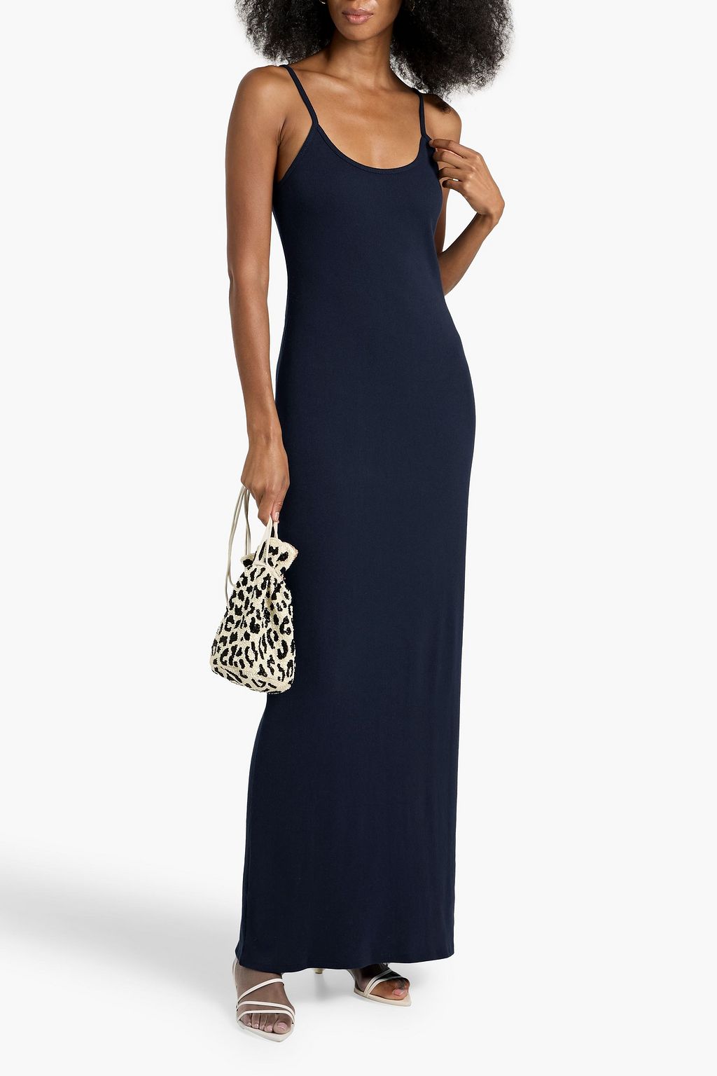 NILI LOTAN Judy cotton-jersey maxi dress