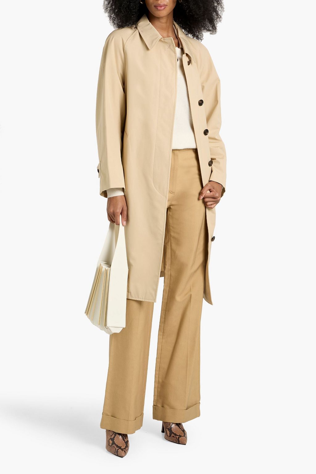 VERONICA DE PIANTE Laura cotton trench coat