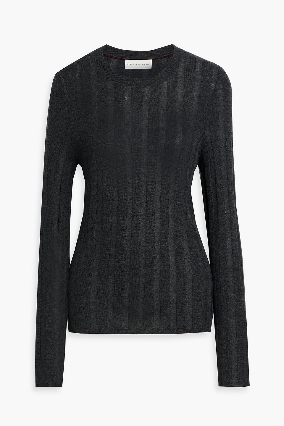 Veronica De Piante Maya Ribbed Cashmere Sweater In Black