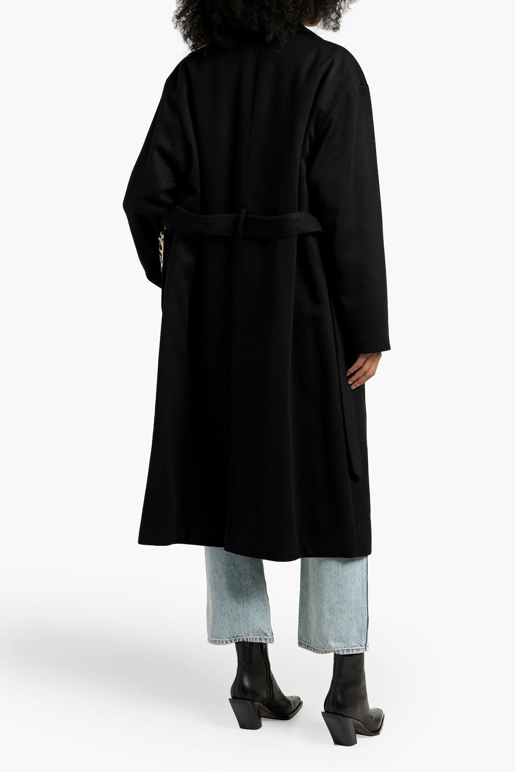 NILI LOTAN Fabien wool and cashmere-blend felt coat