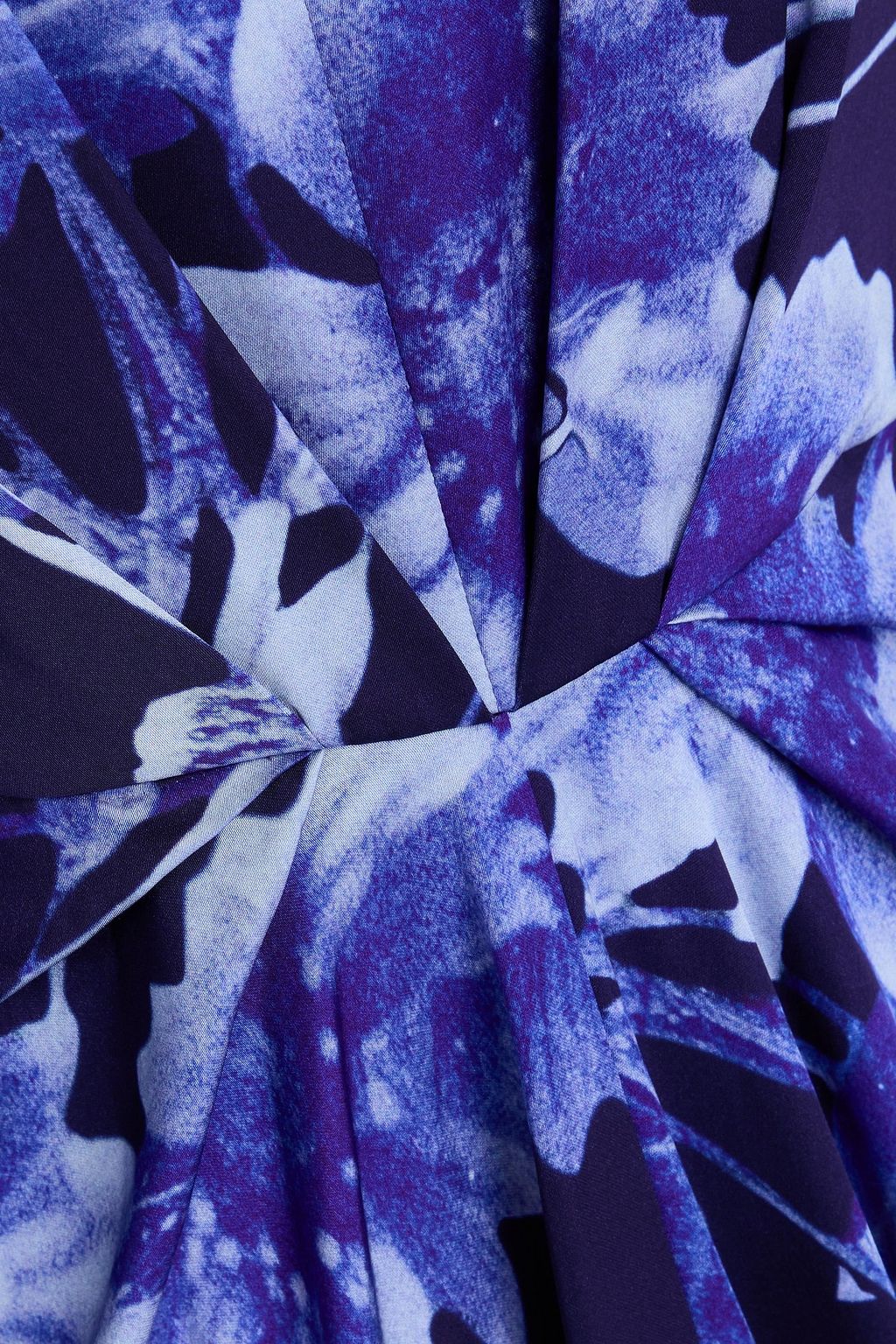 ERDEM Draped floral-print satin midi dress