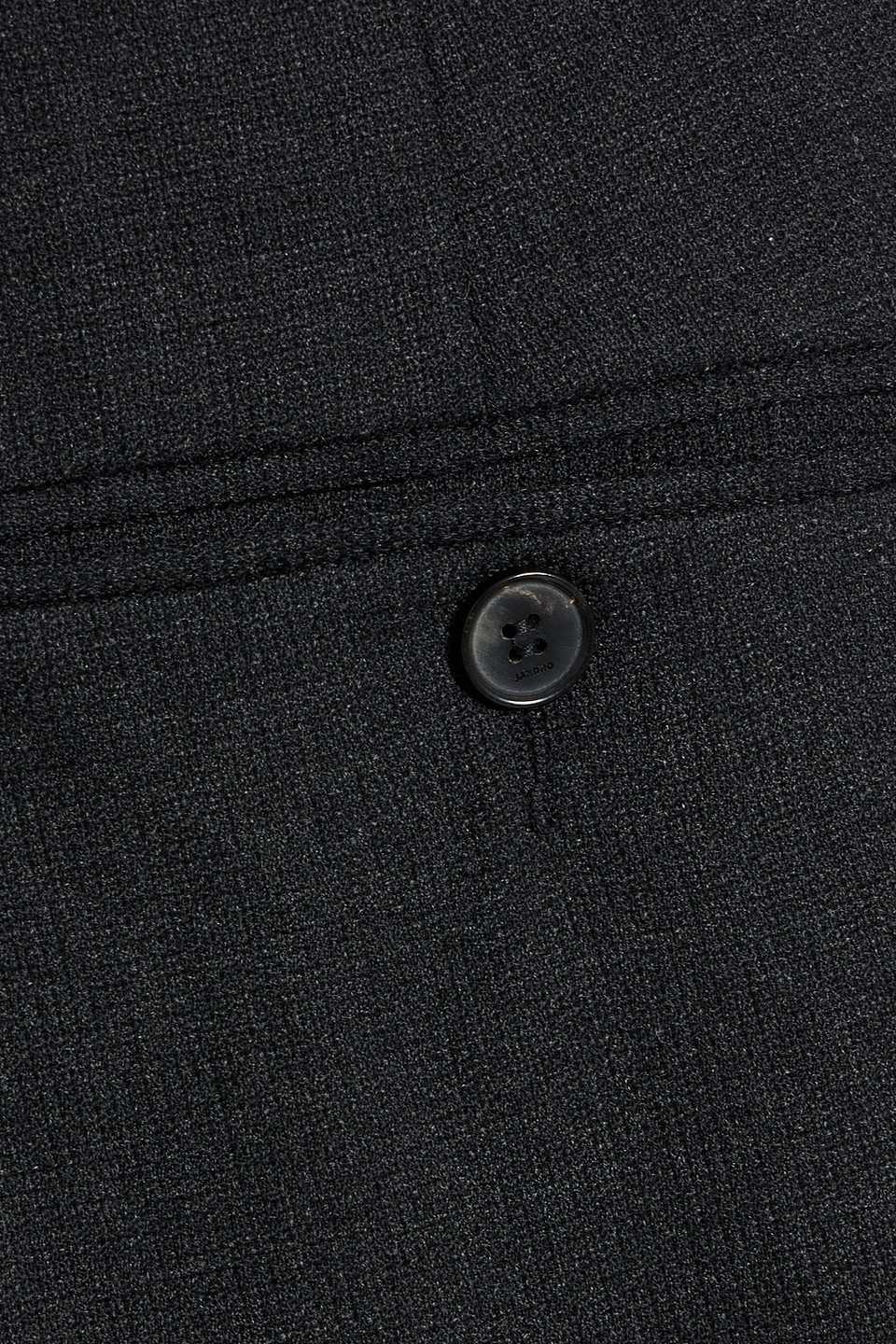 Sandro Grain De Poudre Wool-blend Suit Pants In Black
