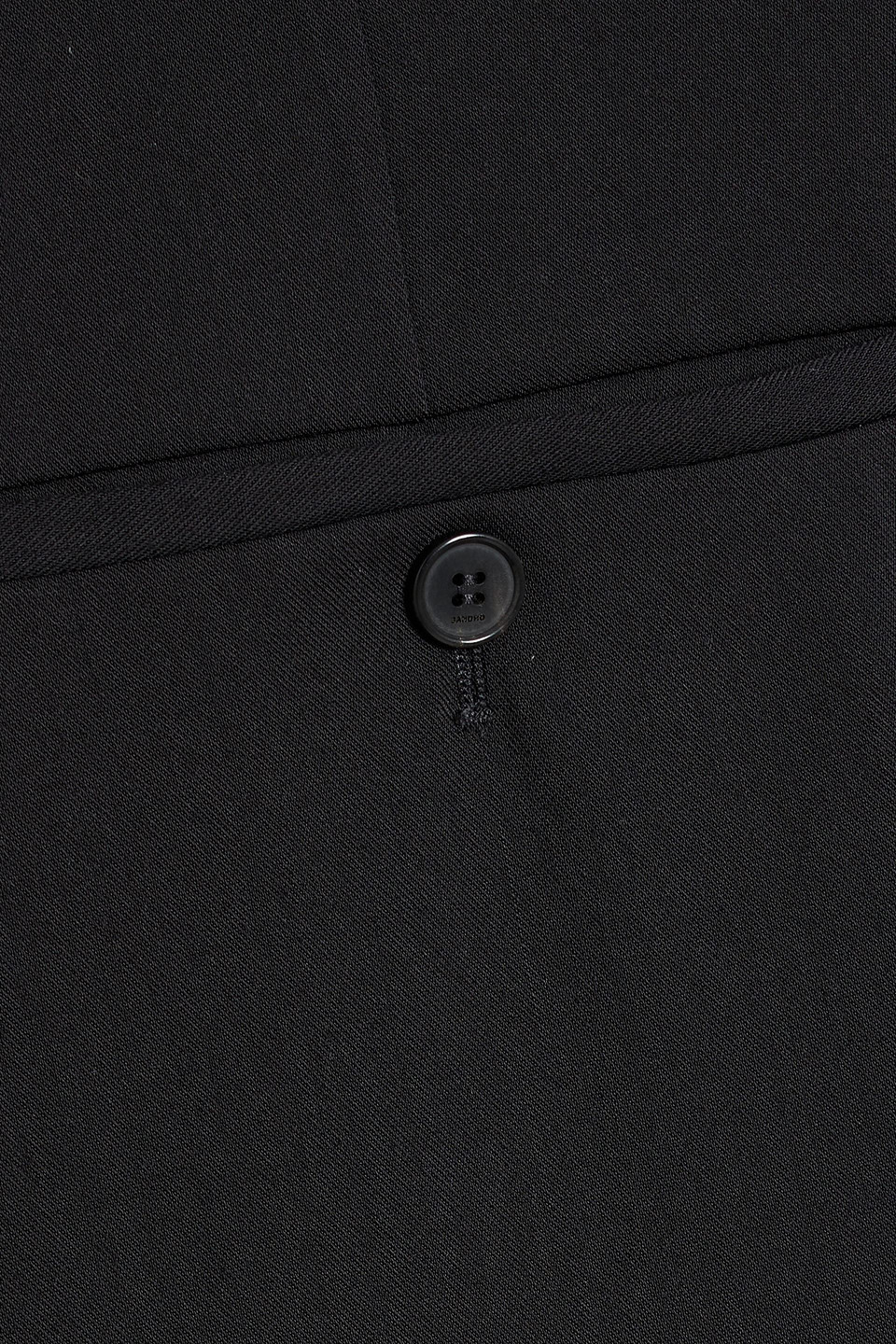 Sandro Tapered Twill Pants In Black