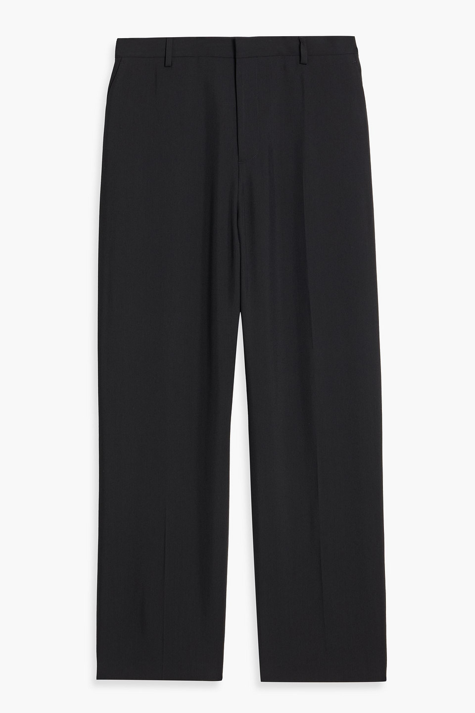 Sandro Tapered Twill Pants In Black