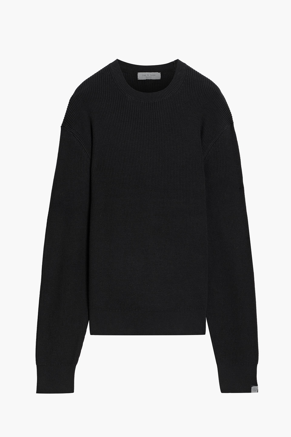 Rag & Bone Dexter Cotton-blend Sweater In Black