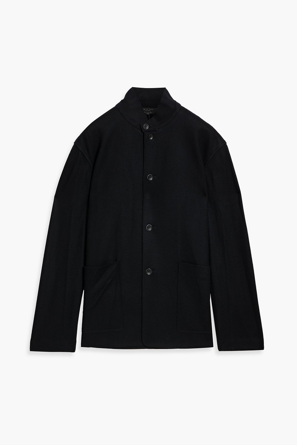 Rag & Bone Gramercy Wool Cardigan In Black